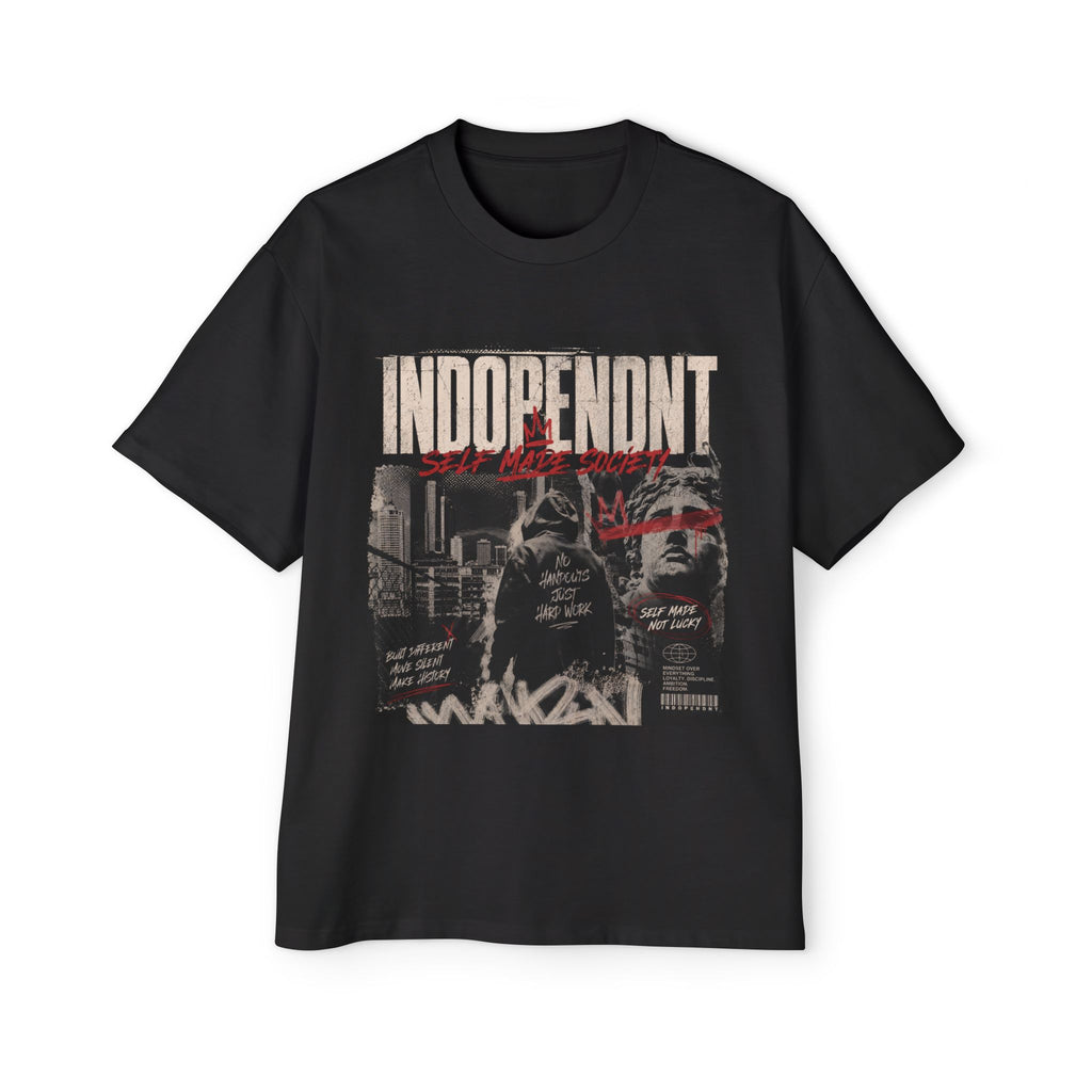 Independent Streets Graphic Tee — Men's Oversized Urban Vintage T-Shirt