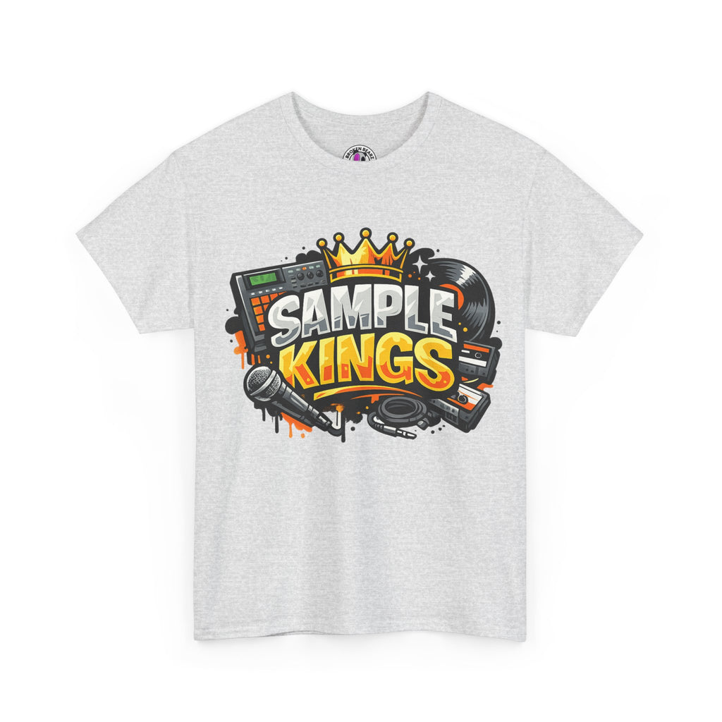 Sample Kings T-Shirt — DJ Vinyl Music Tee with Crown Graphic