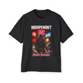 Street Samurai Tee — 'Independent' Neon Samurai Graphic T-Shirt