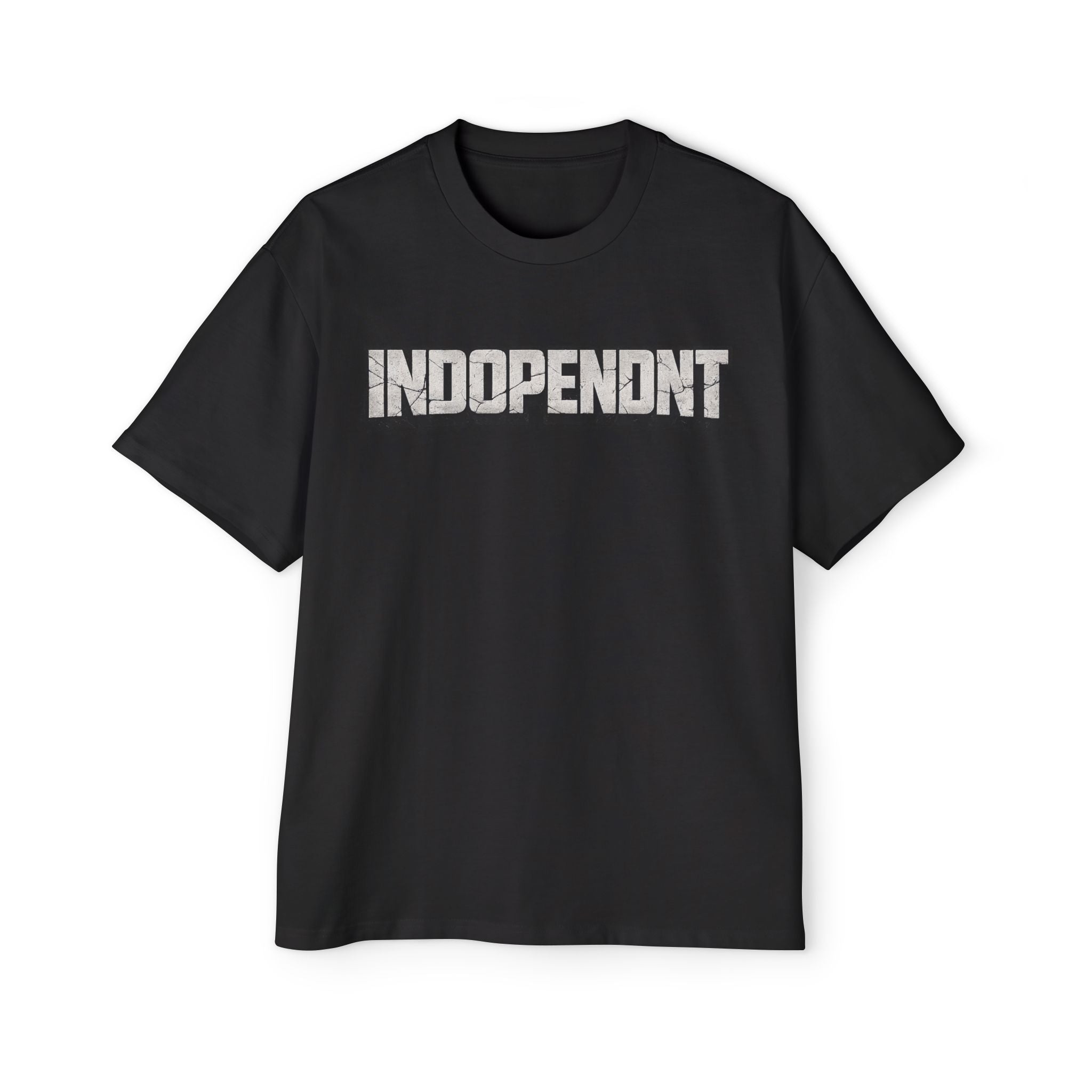 Independent Graphic Tee — Men’s Oversized White T-Shirt