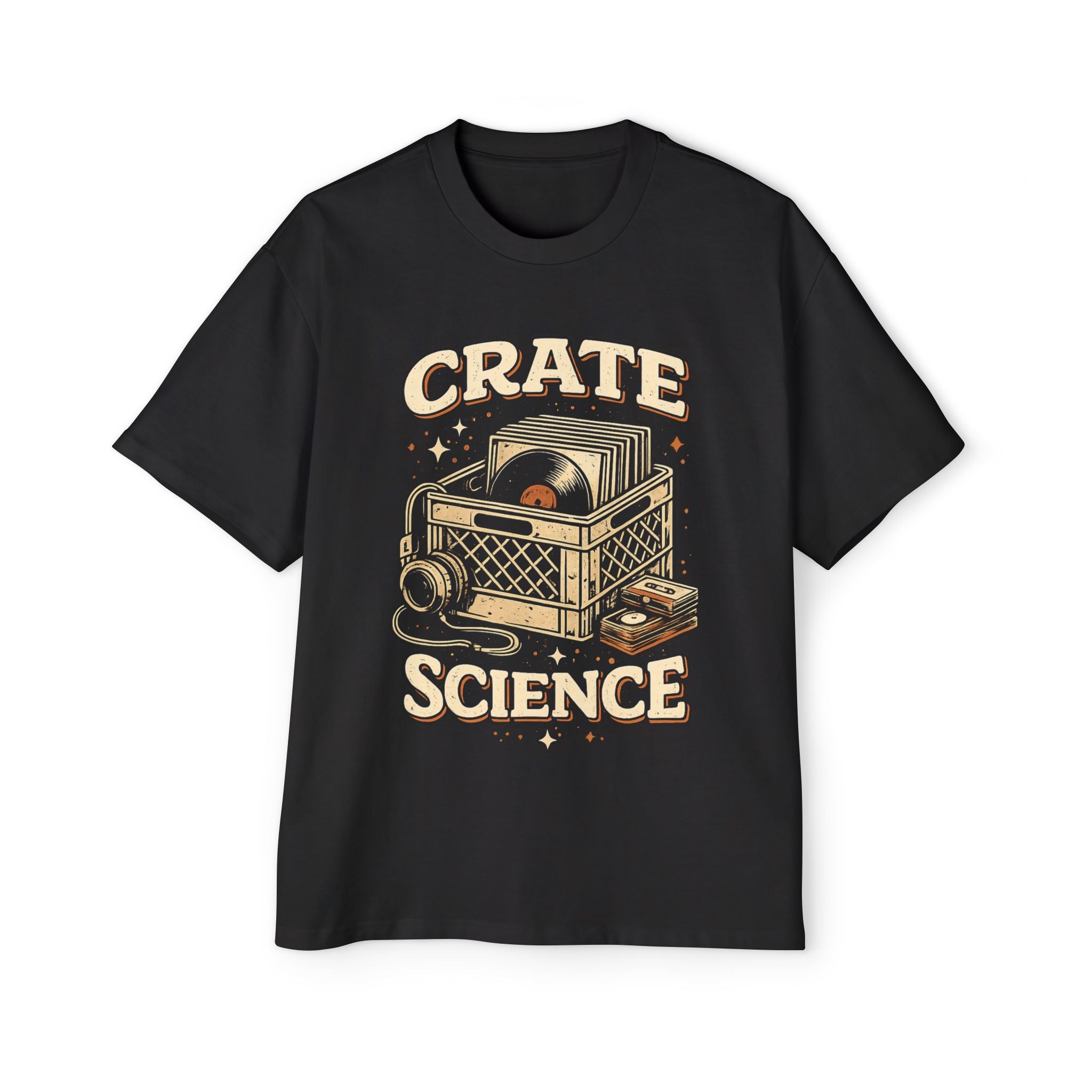 Crate Science Vintage Vinyl T-Shirt — DJ Record Collector Tee