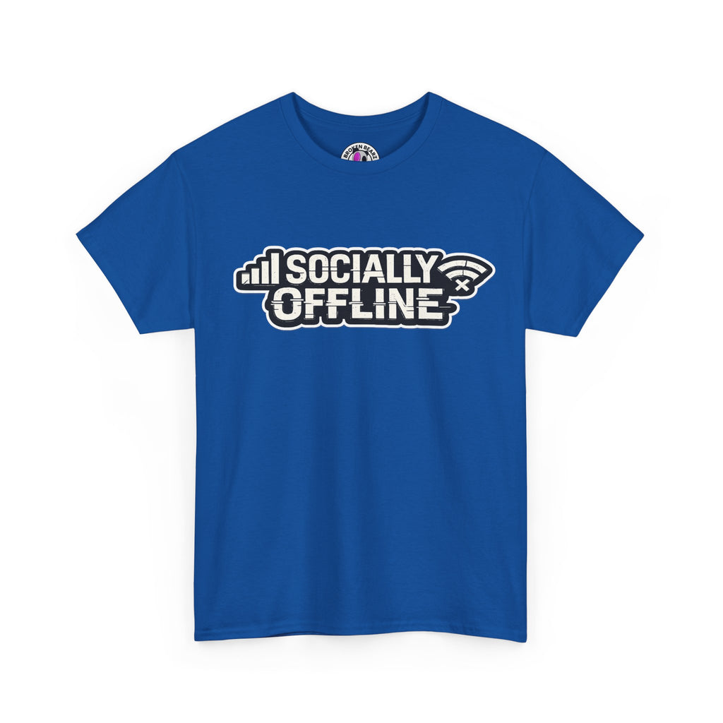 Socially Offline T-Shirt — Low Signal Graphic Tee