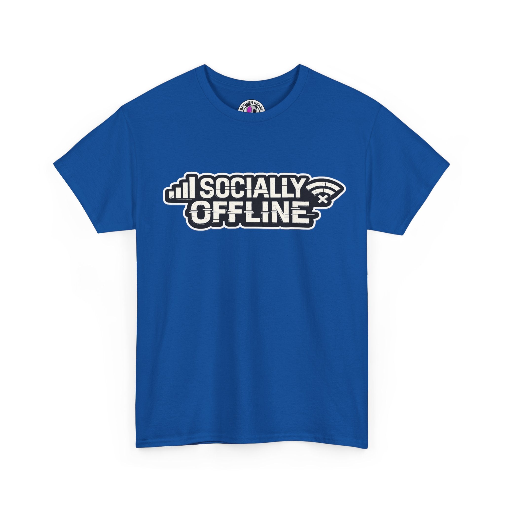 Socially Offline T-Shirt — Low Signal Graphic Tee