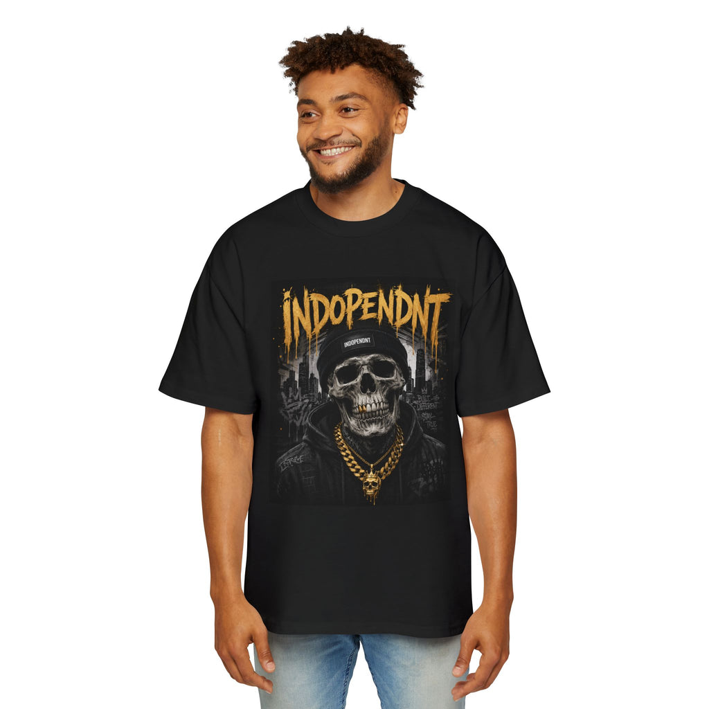 Independent Skull Tee — Men’s Oversized Streetwear Graphic T-Shirt