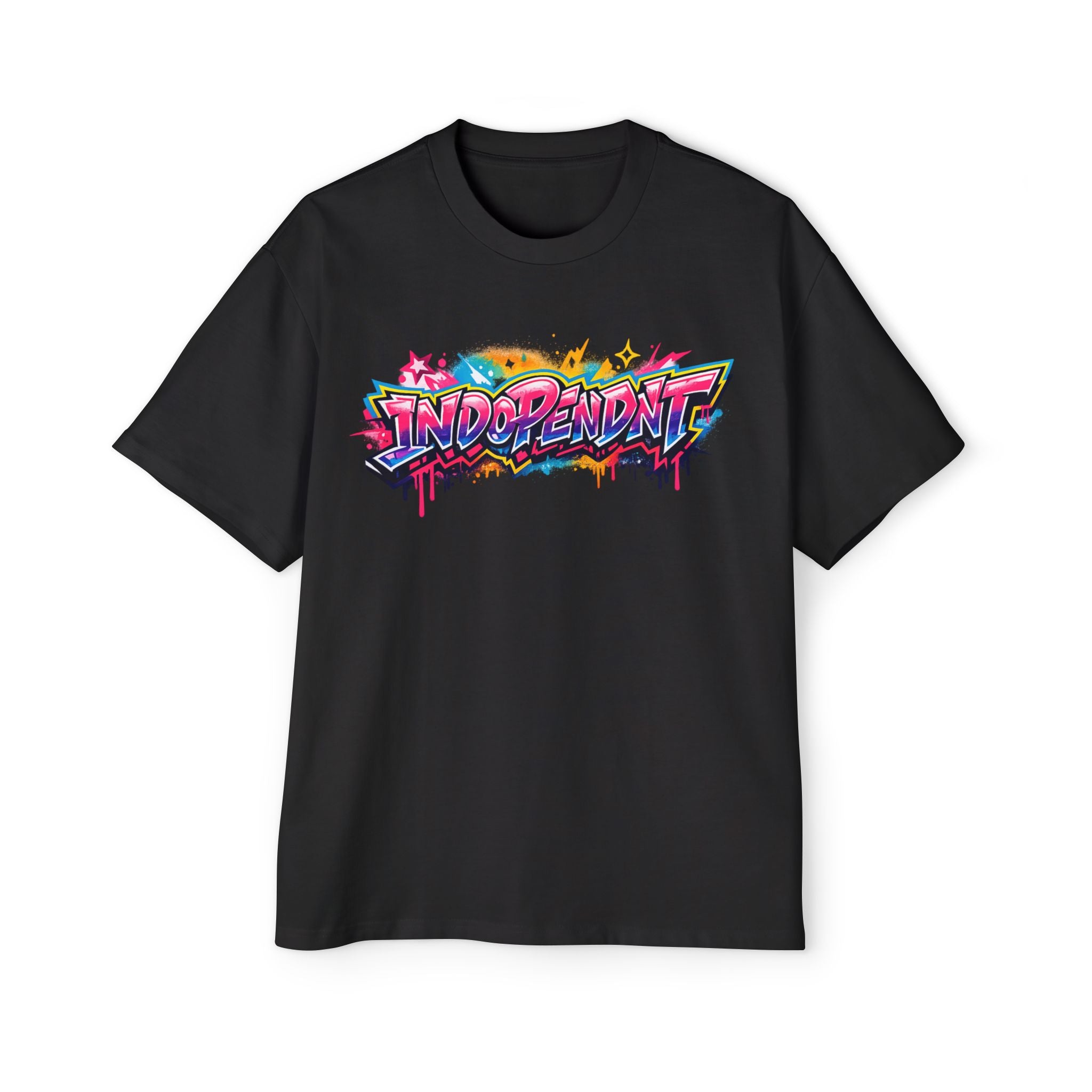Graphic Tee — 'Independent' Colorful Graffiti Streetwear