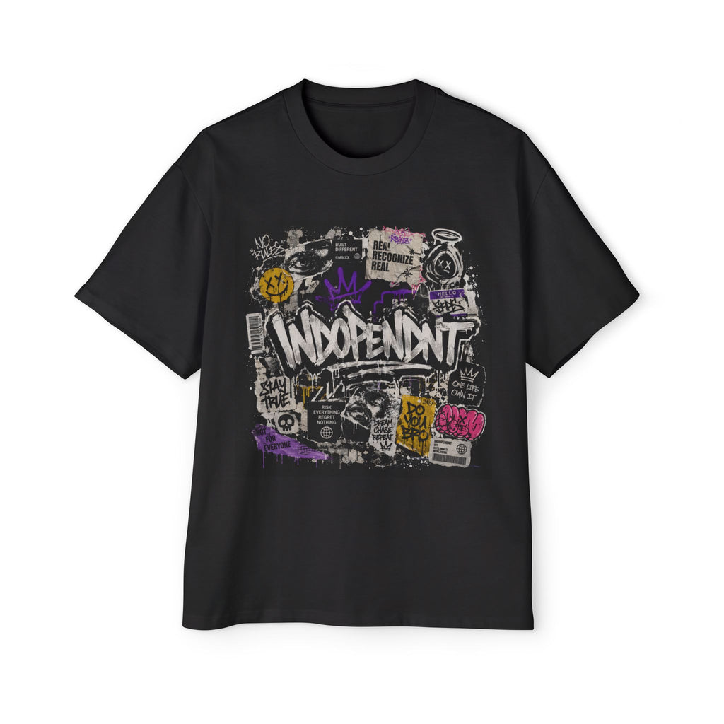 Independent Graffiti Graphic Tee — Men's Oversized Streetwear T‑Shirt