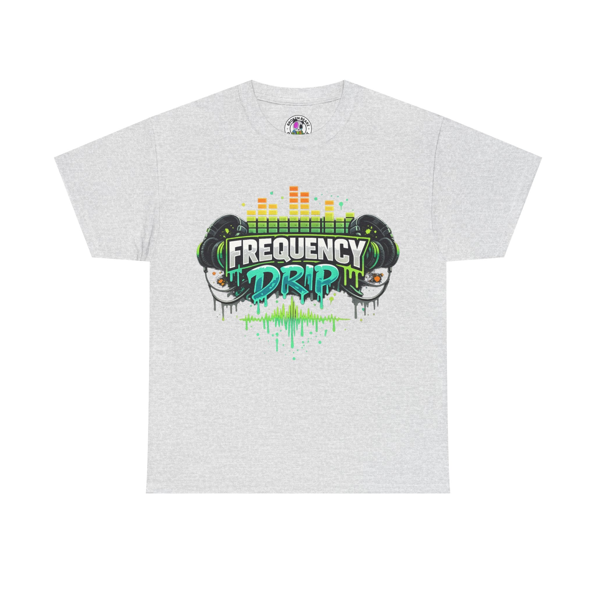 Frequency Drip Tee - DJ Headphones Graphic Music Festival T-Shirt