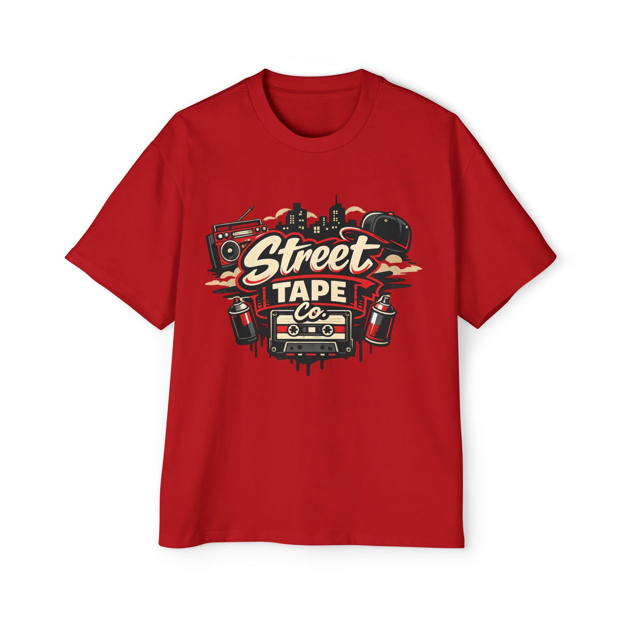 Street Tape Co. Graphic Tee — Hip Hop Boombox Cassette Shirt