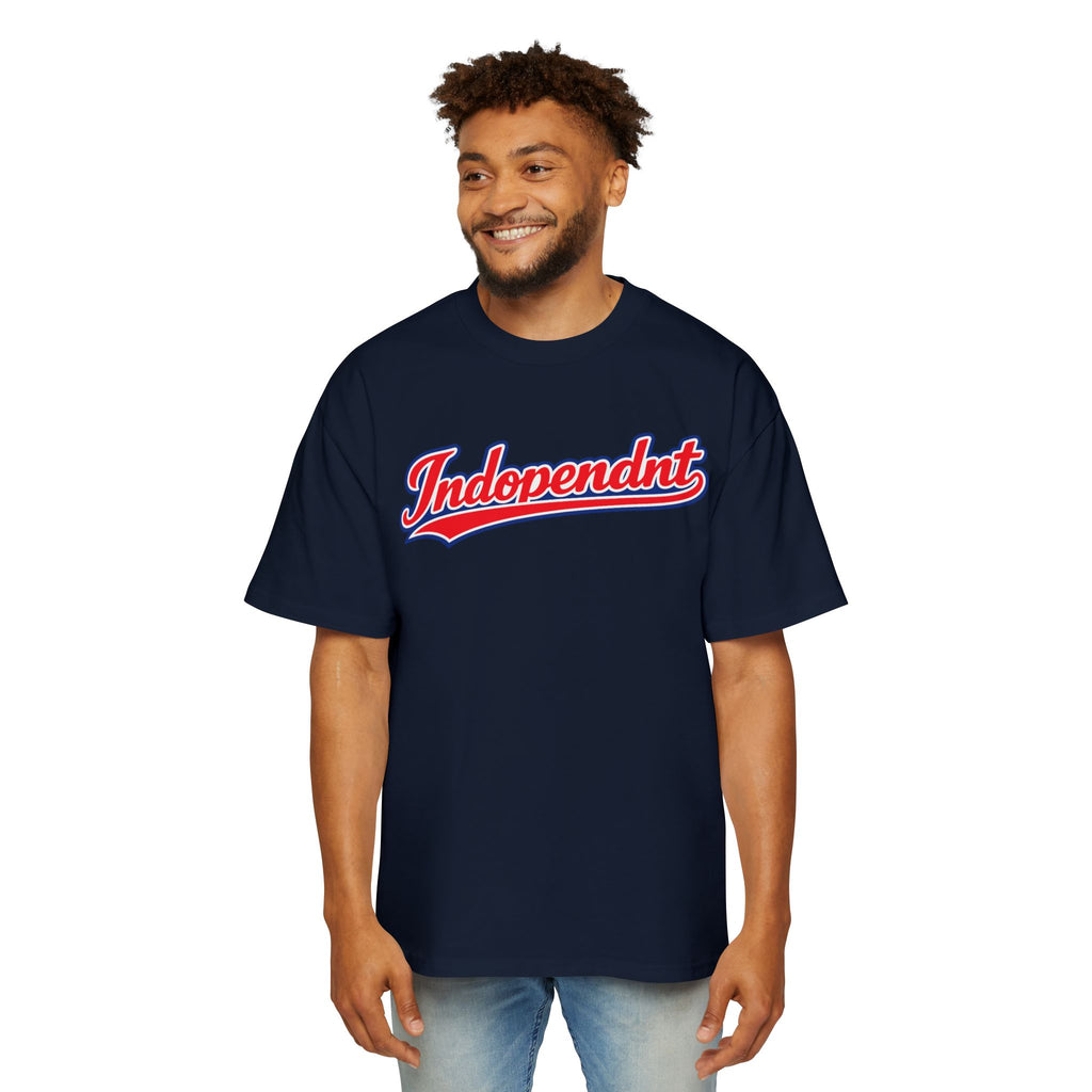 Graphic Tee — "Indopendnt" Retro Script Baseball Shirt