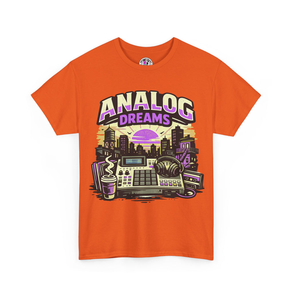 Analog Dreams Tee — Retro Synthwave Music Producer T-Shirt