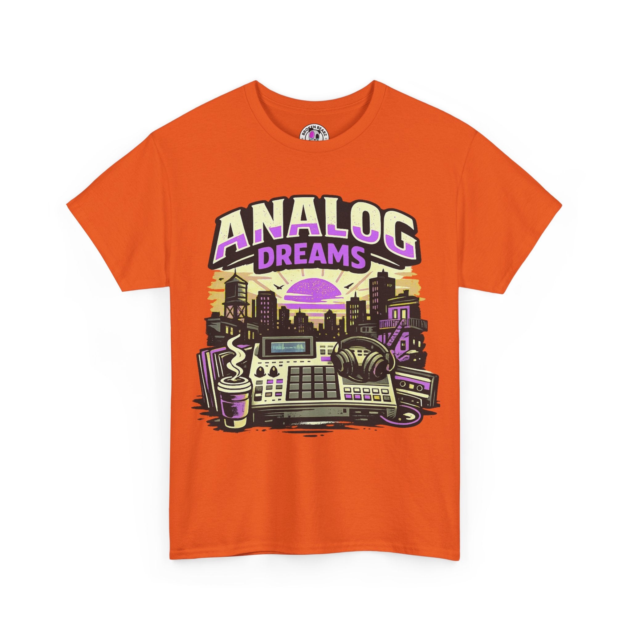 Analog Dreams Tee — Retro Synthwave Music Producer T-Shirt
