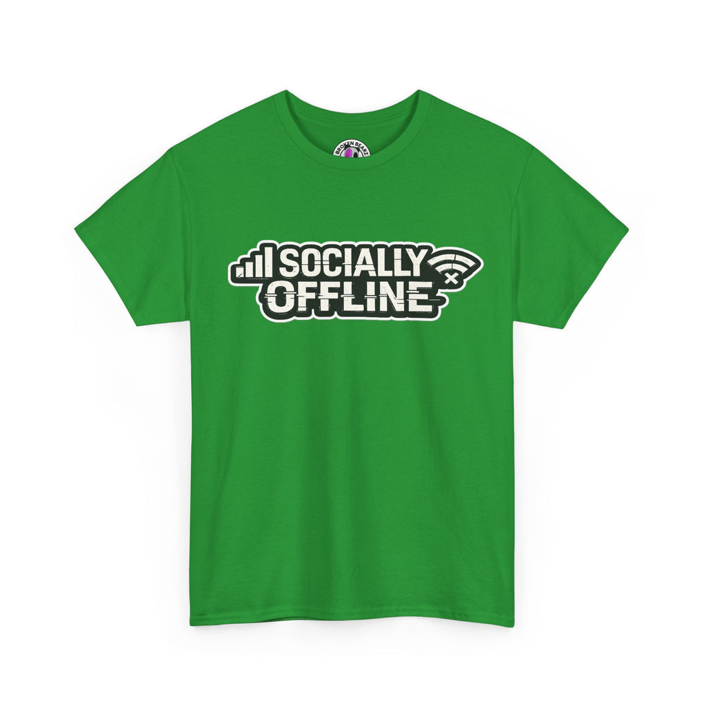 Socially Offline T-Shirt — Low Signal Graphic Tee