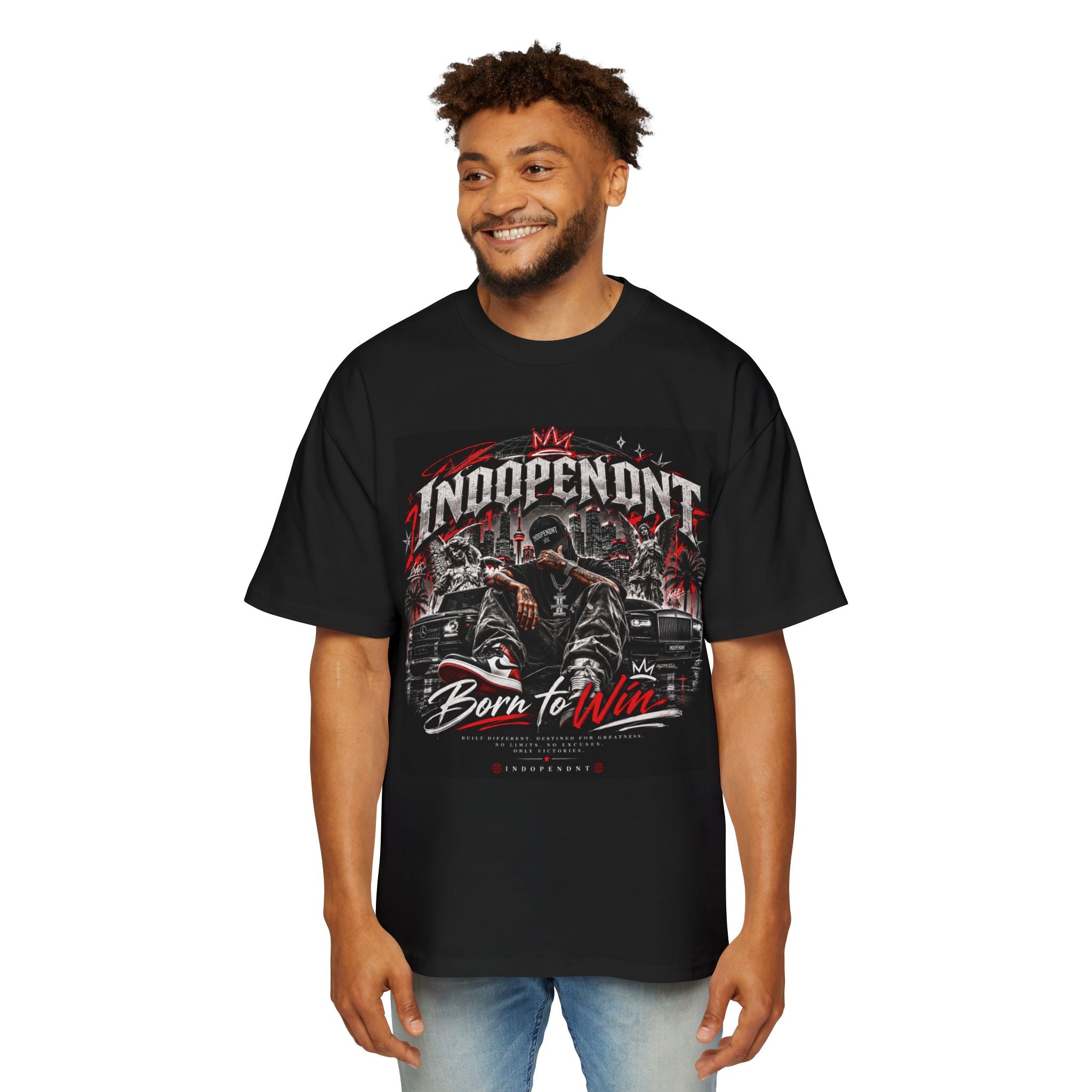 Independent Born to Win Tee — Vintage Racing Muscle Car Graphic T-Shirt