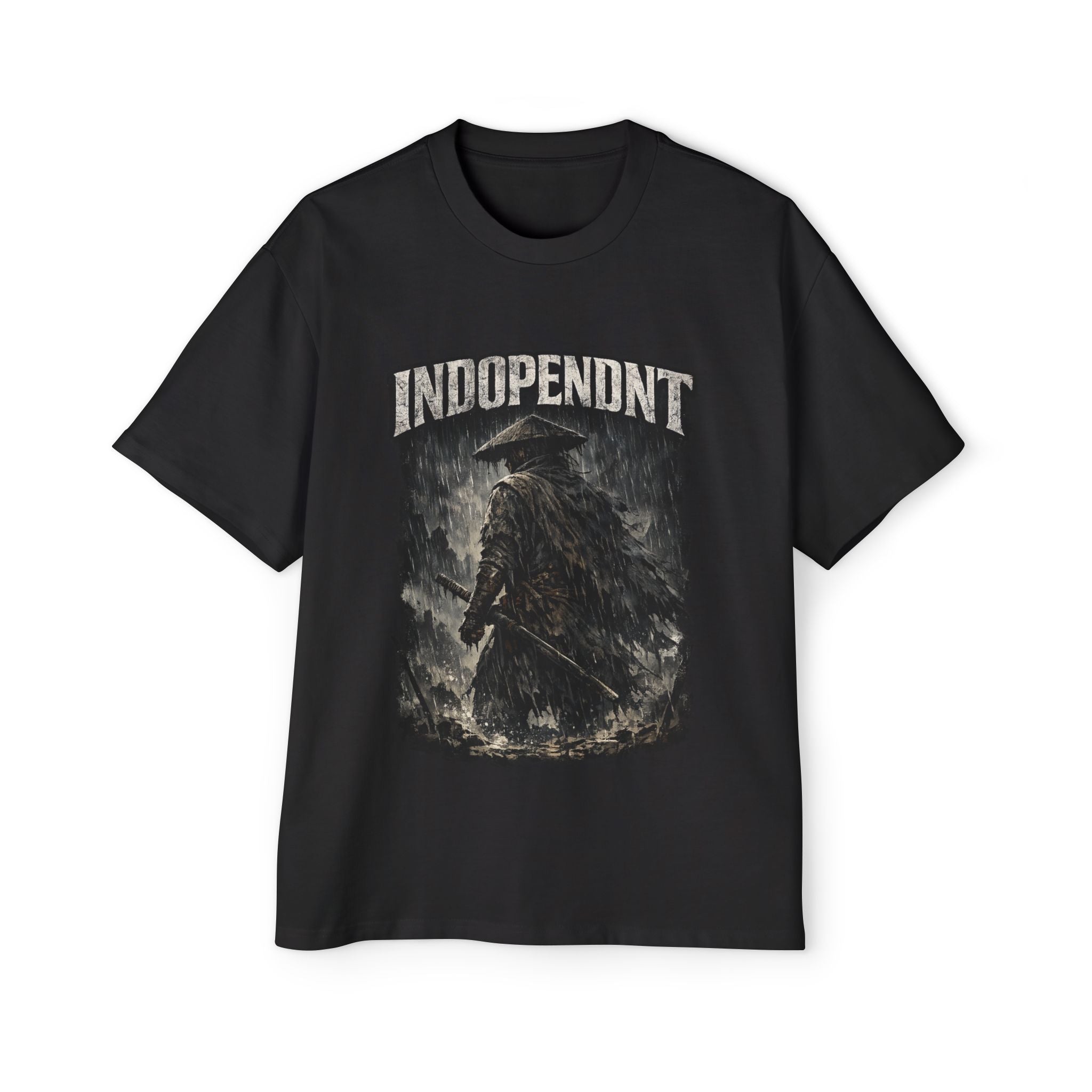 Indopendt Samurai Graphic Tee - Vintage Warrior Oversized Men’s T-Shirt
