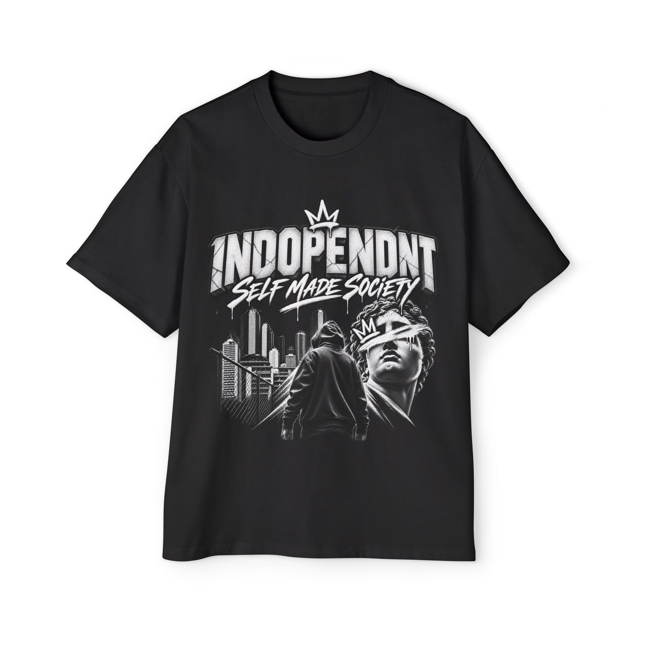 Indopendnt Self-Made Society Tee — Urban Graphic Mens Oversized T-Shirt