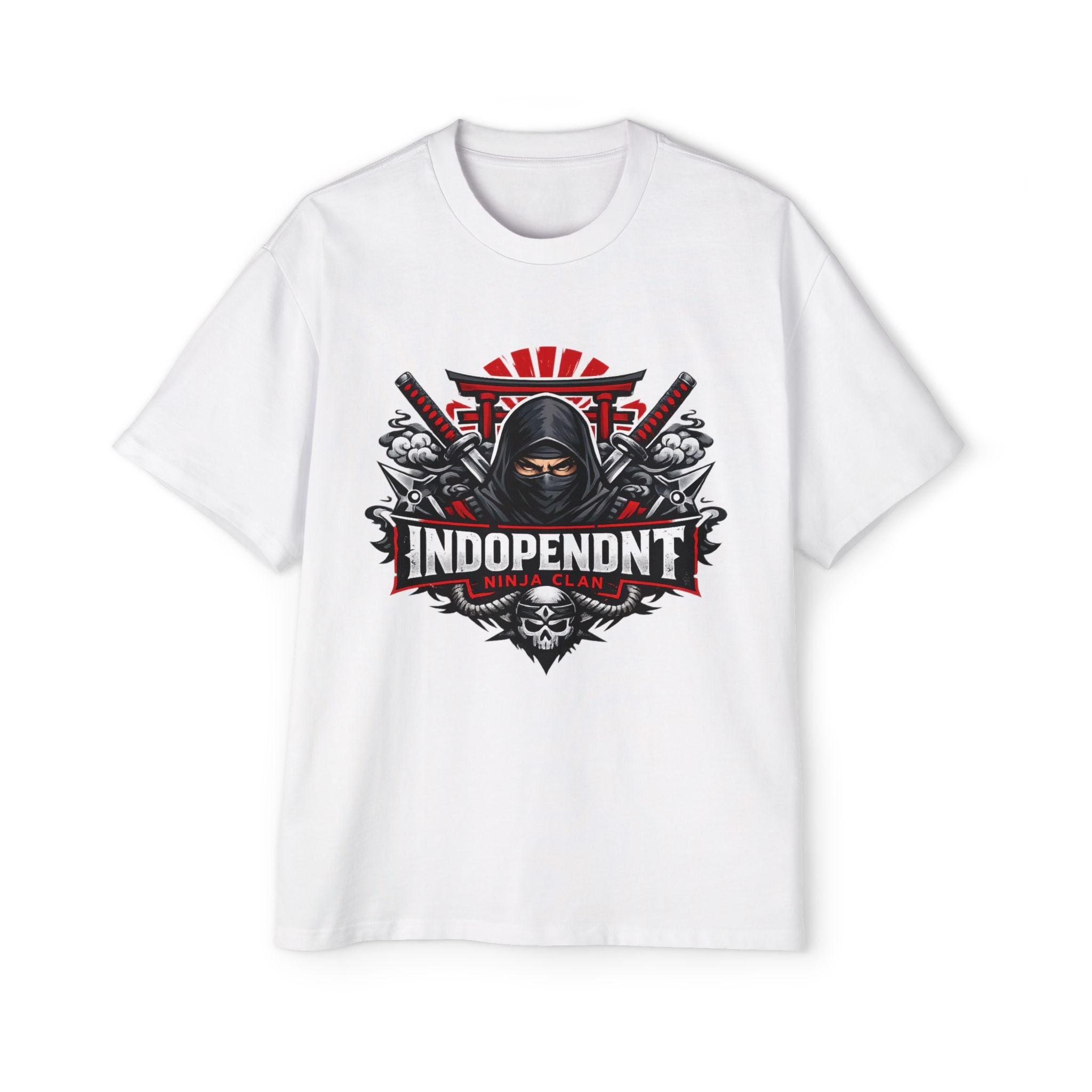 Independent Ninja Graphic Tee — Men's Oversized Streetwear