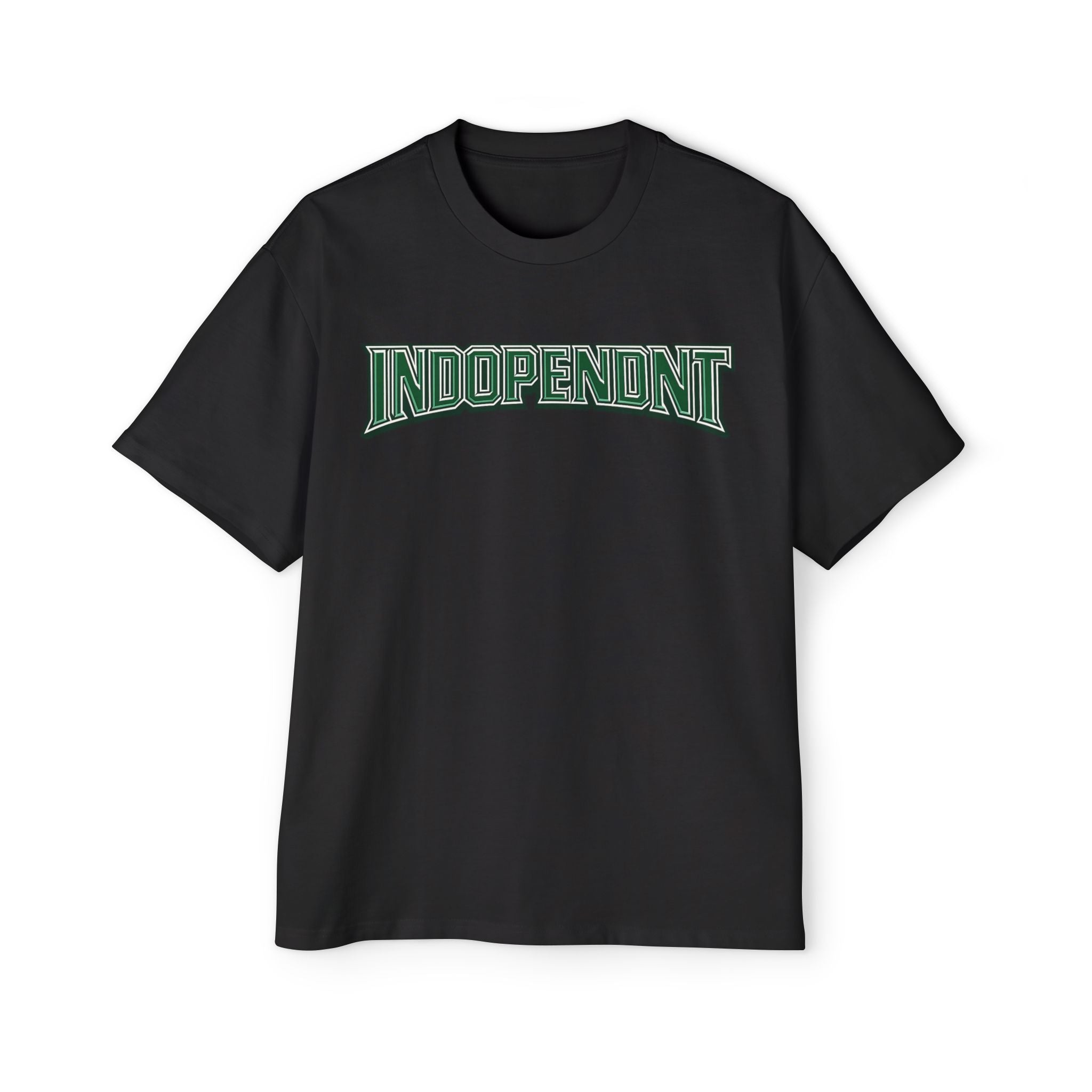 Indopendent Graphic Tee — Men’s Oversized White T‑Shirt