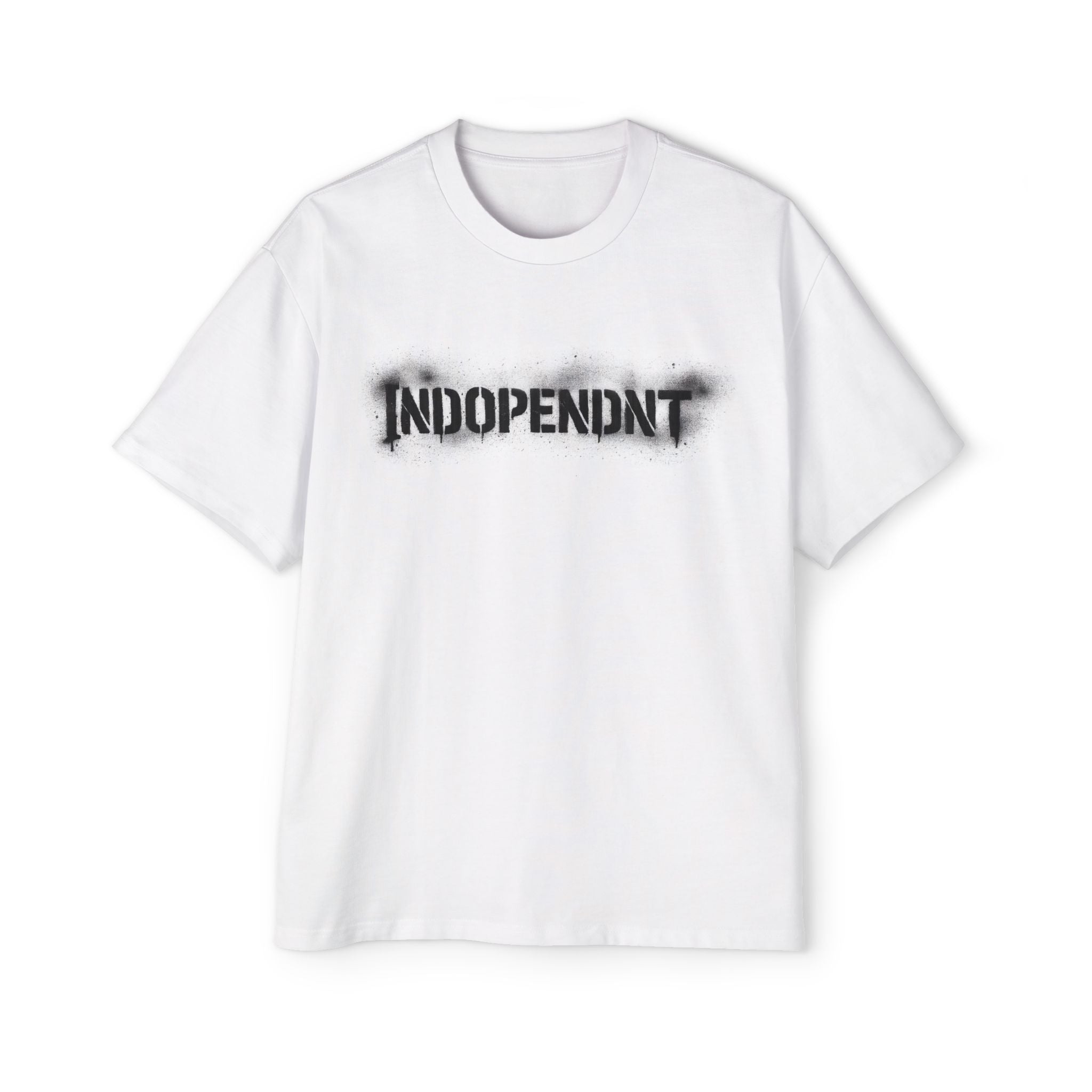 T‑Shirt — 'INDOPENDNT' Grunge Logo Oversized Tee