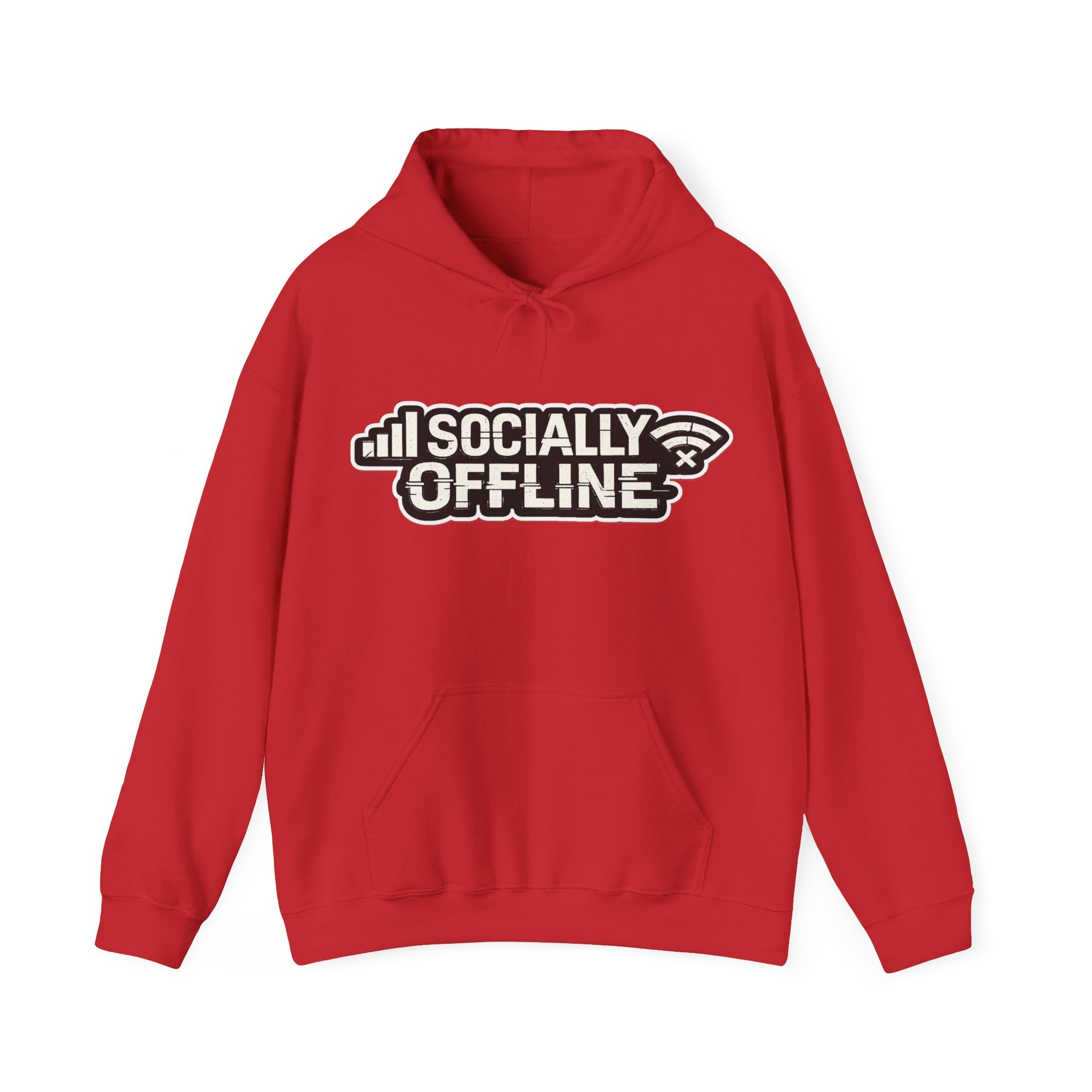 Socially Offline Hoodie — Funny Introvert Graphic Pullover