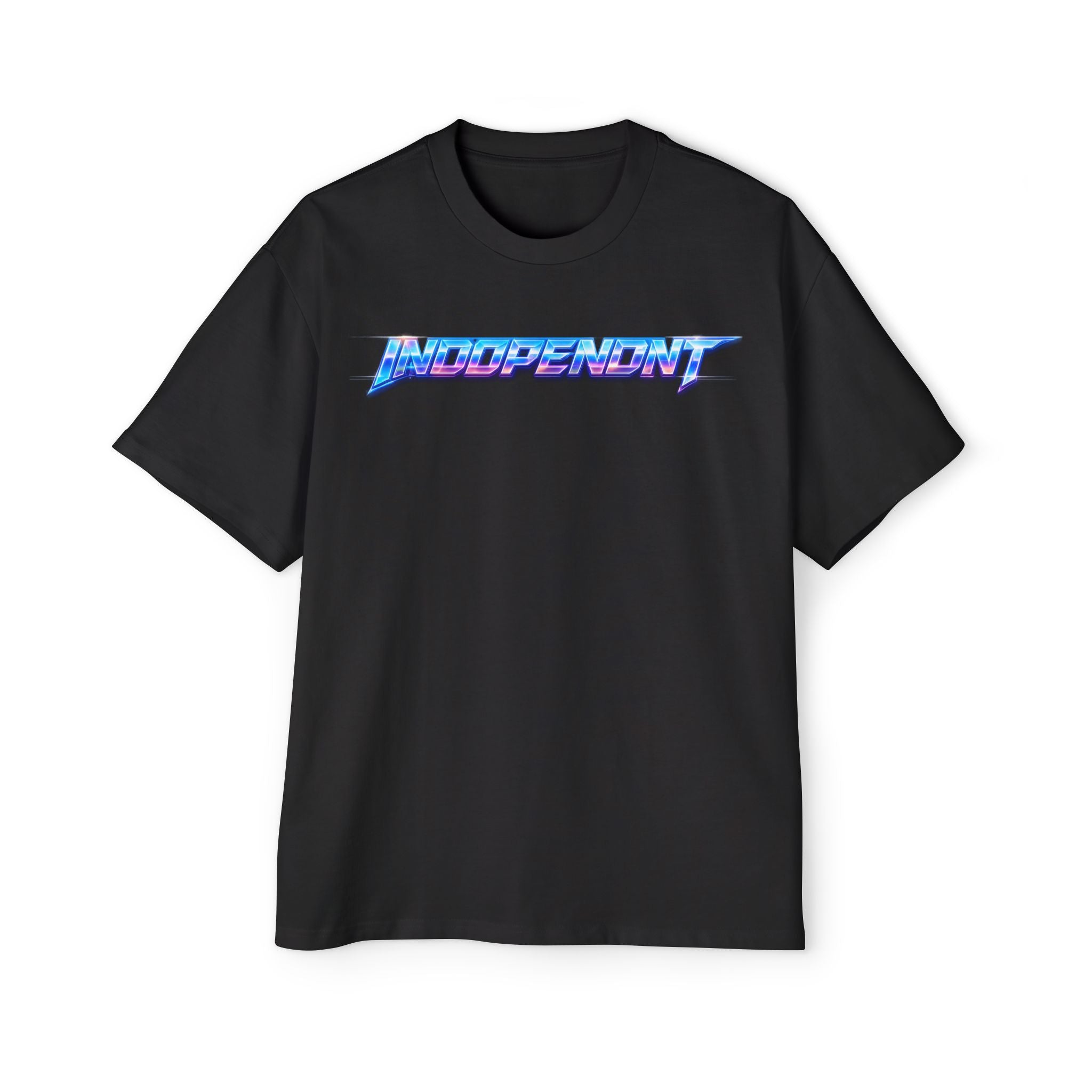 Retro Vaporwave Logo Tee — "NEOPRESENT" Graphic T-Shirt