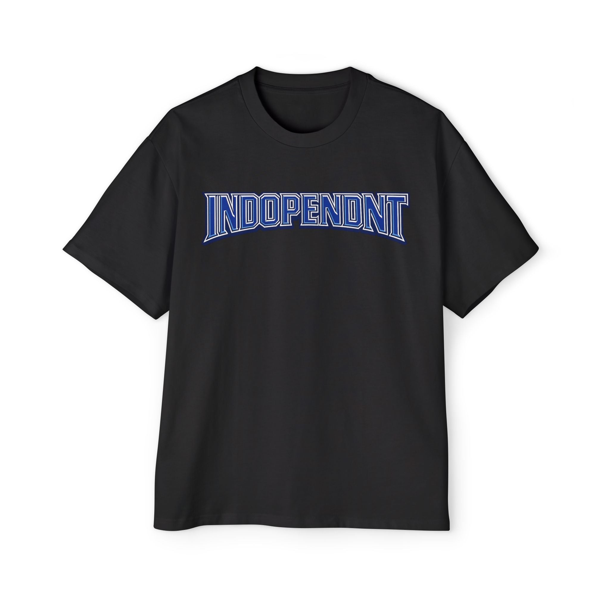 Indopendent Graphic Tee — Men's Oversized White T‑Shirt