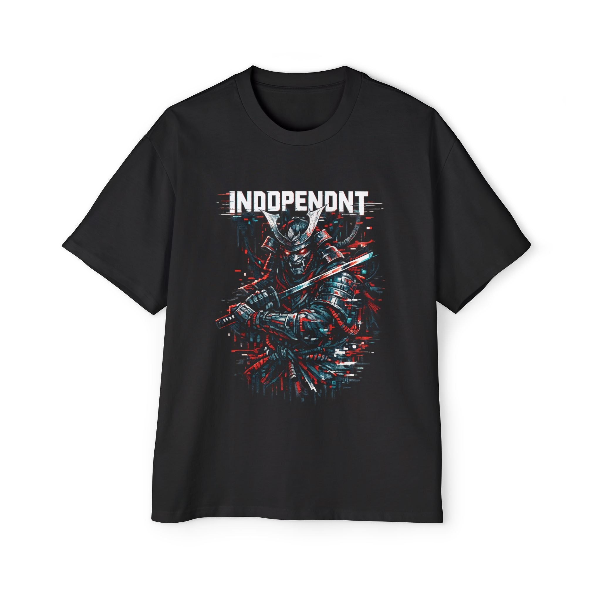 Independent Samurai Graphic Tee — Men's Oversized Heavy Cotton
