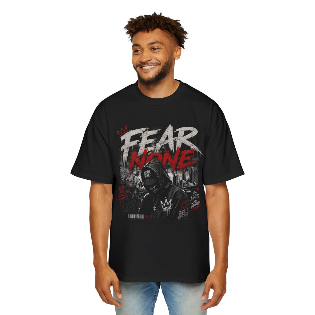 Fear None Graphic Tee — Men's Oversized Streetwear T-Shirt