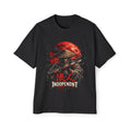 Samurai Graphic Tee — "Indopendnt" Retro Moon Streetwear