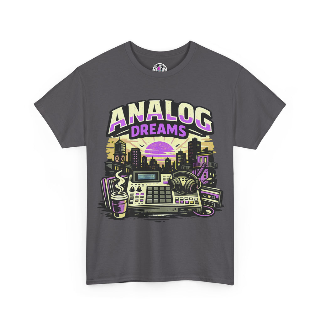 Analog Dreams Tee — Retro Synthwave Music Producer T-Shirt