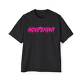 Independent Graphic Tee — Pink Graffiti Logo Men's Oversized T-Shirt