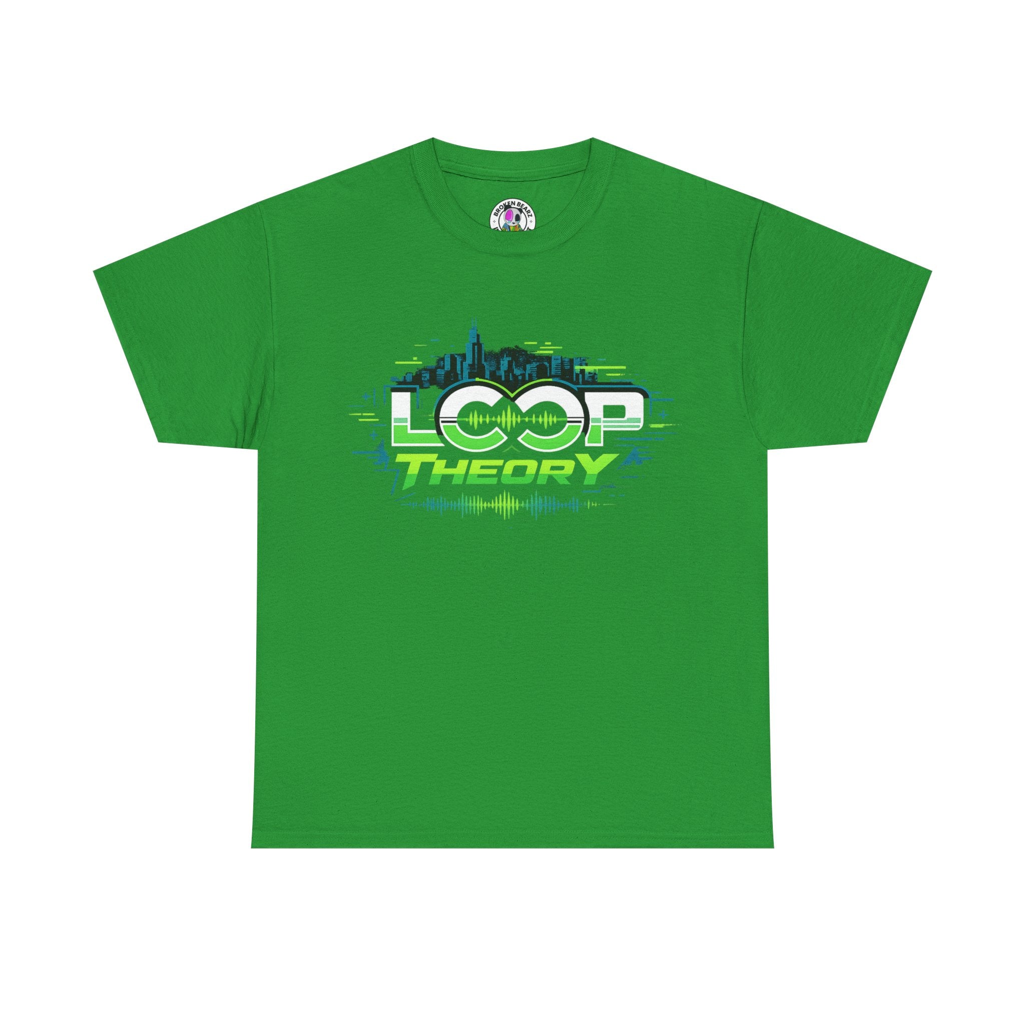 Loop Theory T-Shirt – Neon Electronic Music DJ Logo Tee