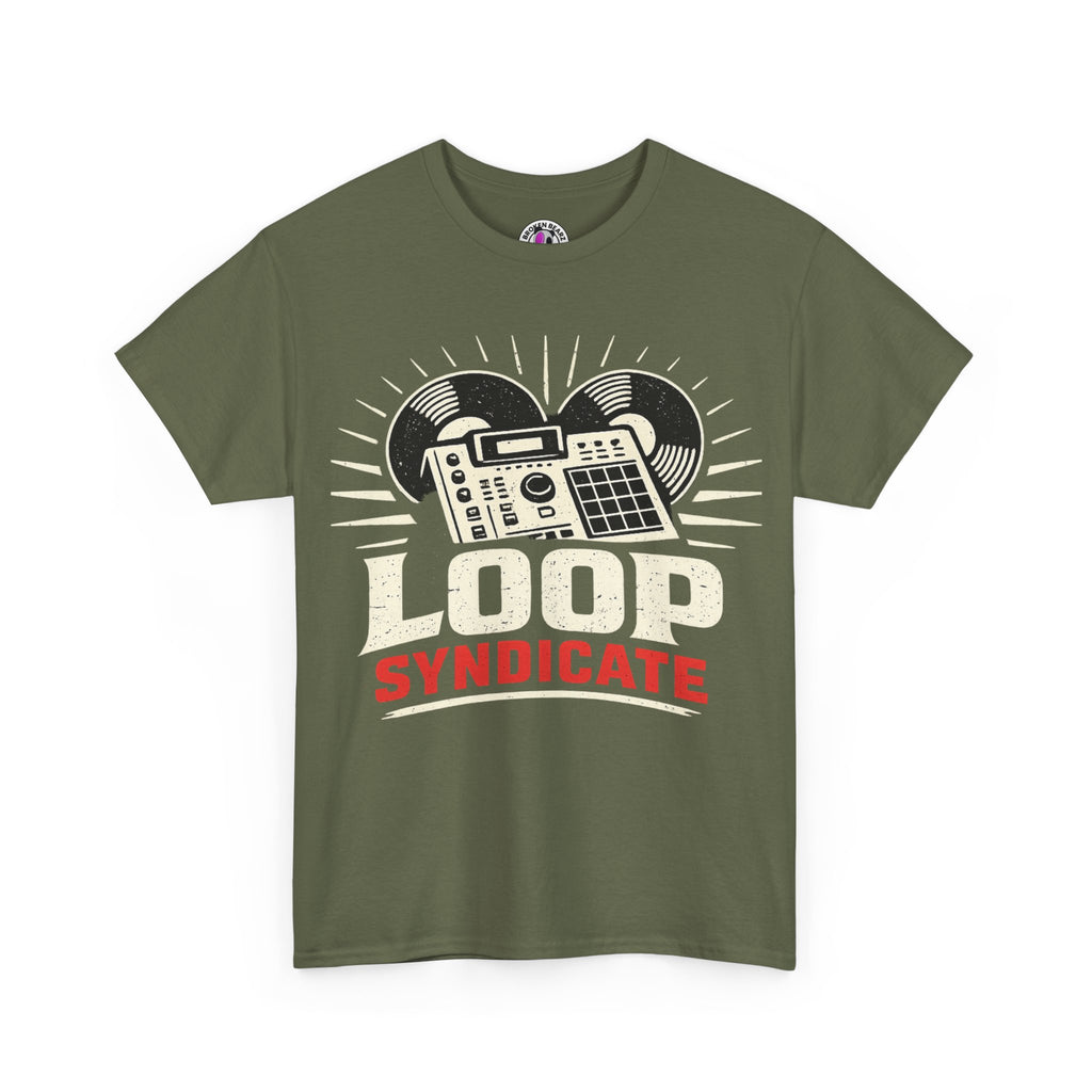 Loop Syndicate T-Shirt — Vintage Drum Machine Music Producer Tee