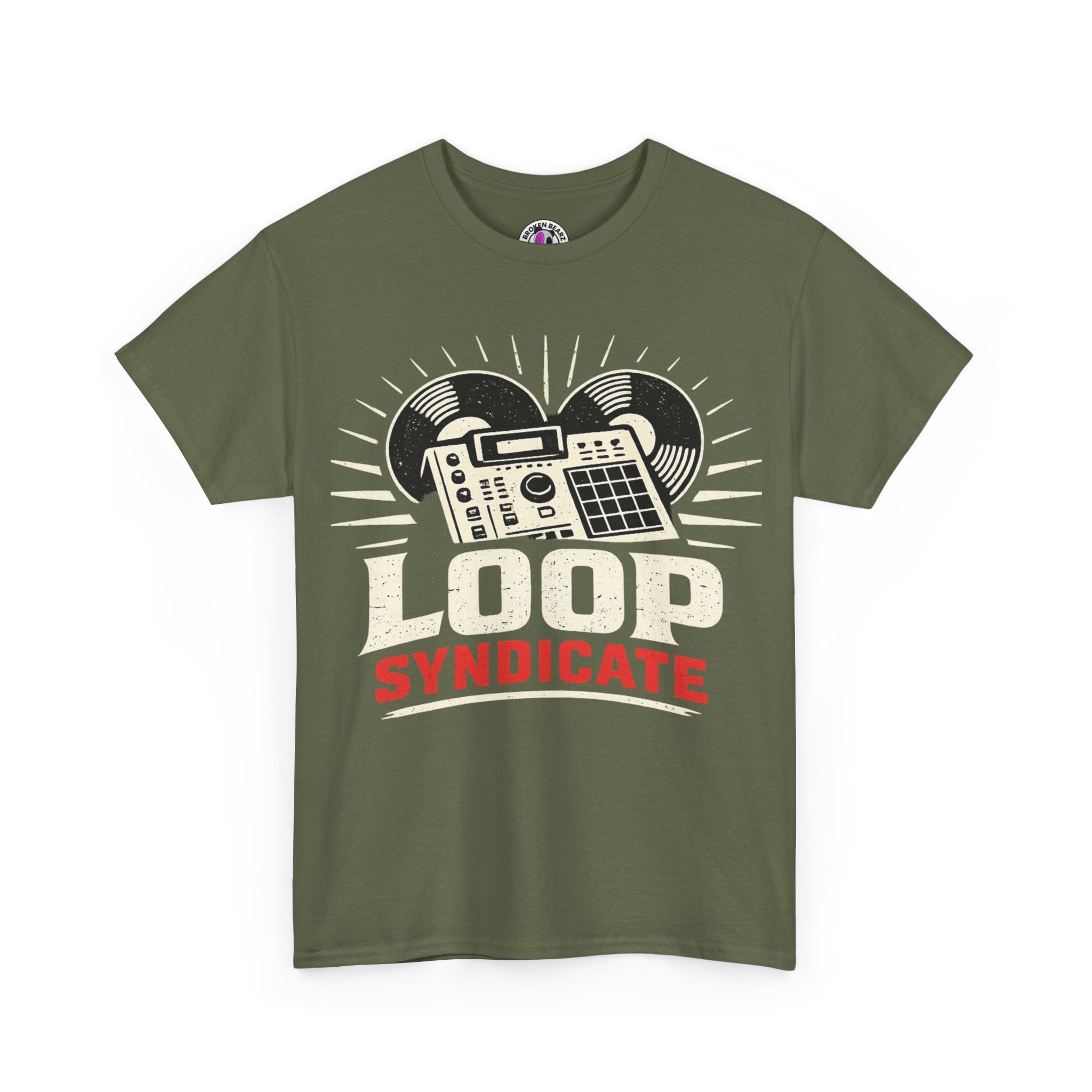 Loop Syndicate T-Shirt — Vintage Drum Machine Music Producer Tee