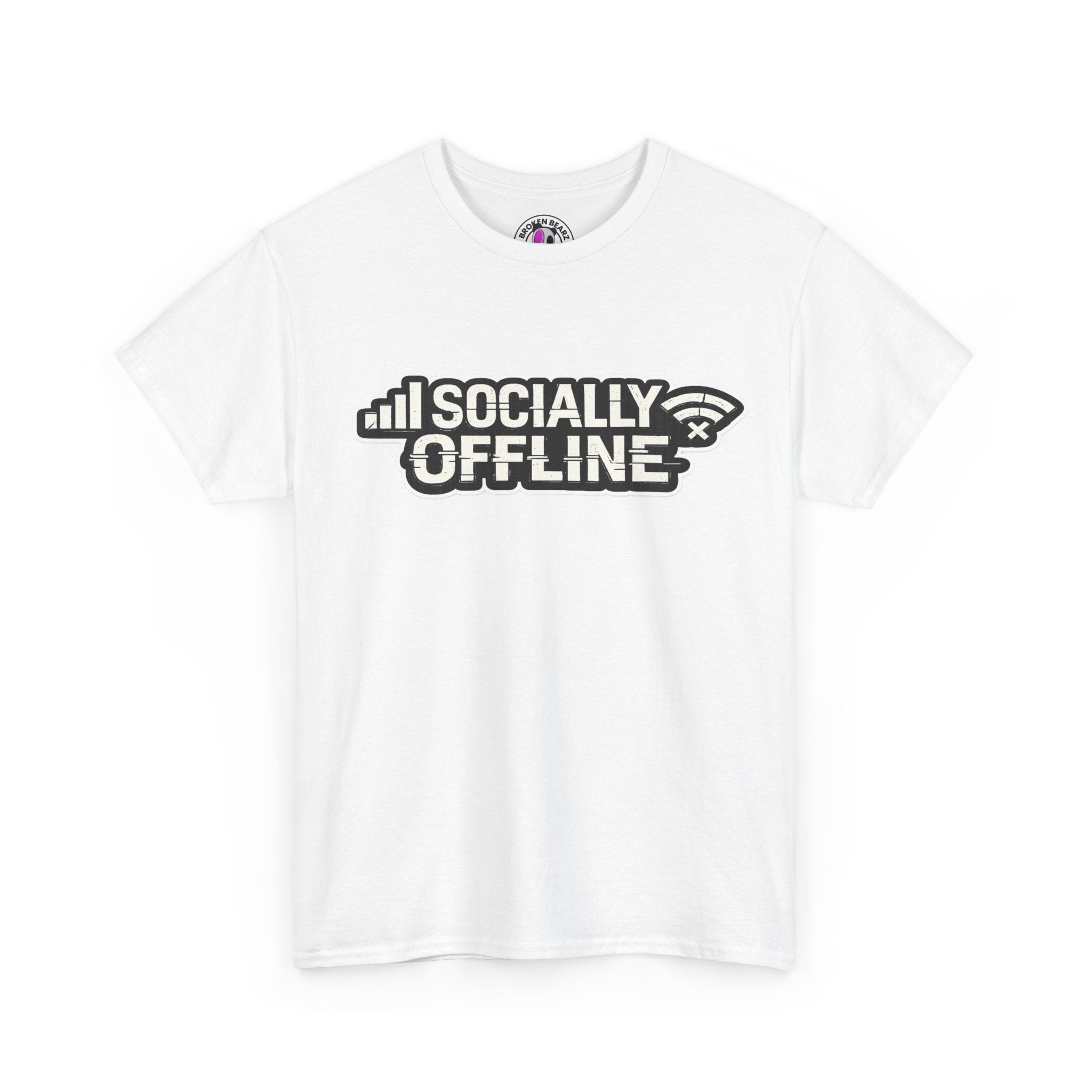 Socially Offline T-Shirt — Low Signal Graphic Tee