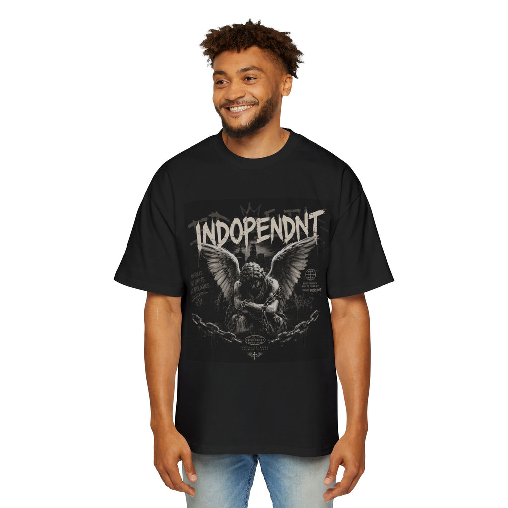 Indopendnt Angel Graphic Tee — Vintage Gothic Winged Skull T‑Shirt