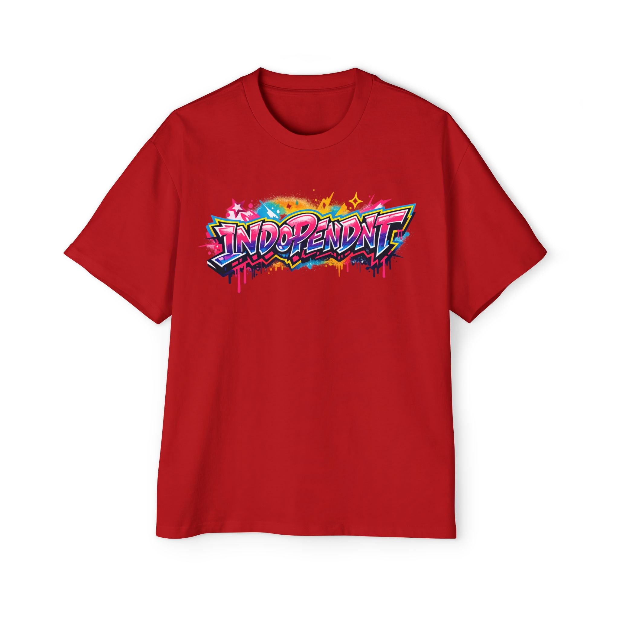 Graphic Tee — 'Independent' Colorful Graffiti Streetwear