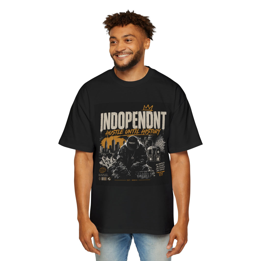 Independent Hustle Tee — Men's Urban Streetwear Graphic T‑Shirt