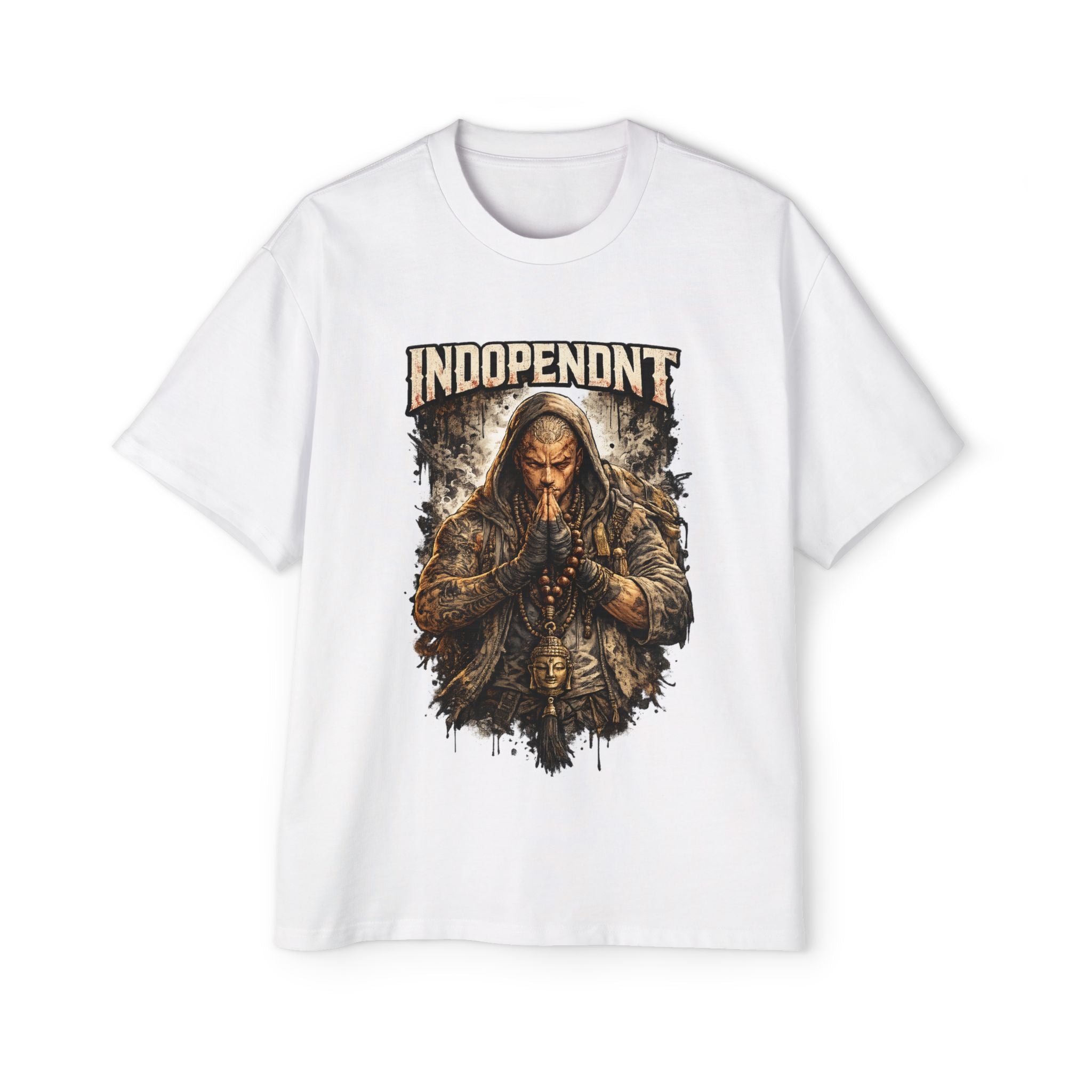 Independent Viking Warrior Graphic Tee — Men's Oversized Heavy Cotton