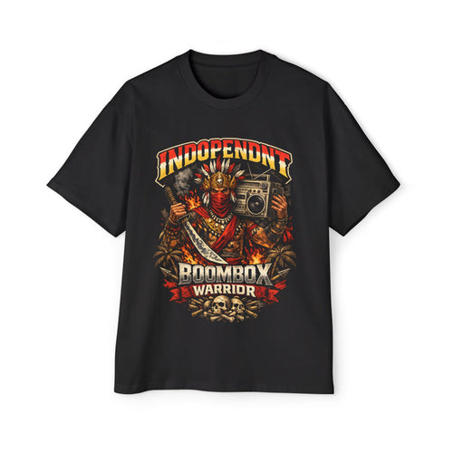 Boombox Warrior Tee — Independent Graphic Men’s T-Shirt