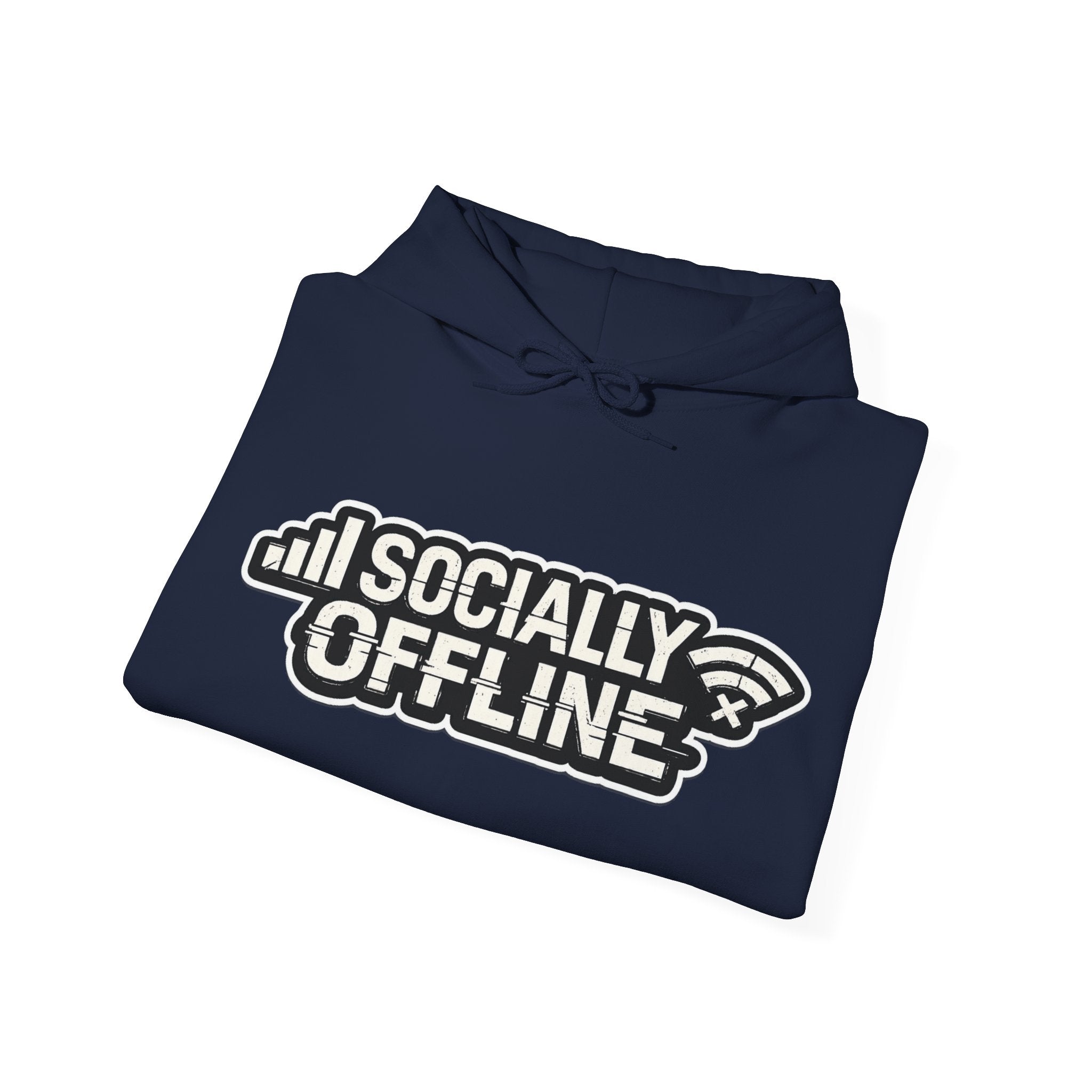 Socially Offline Hoodie — Funny Introvert Graphic Pullover
