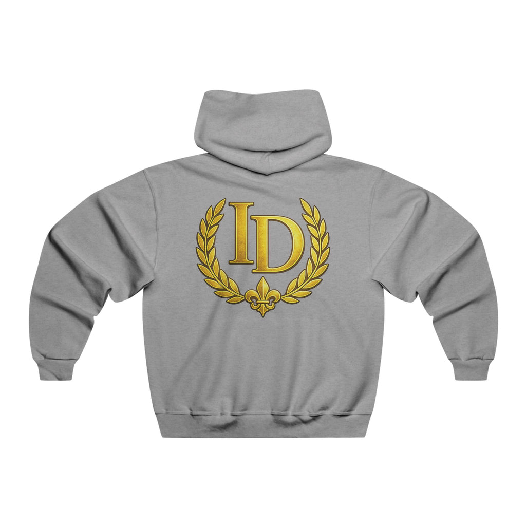 Indopendents Script Hoodie — Gold Crest Back Print