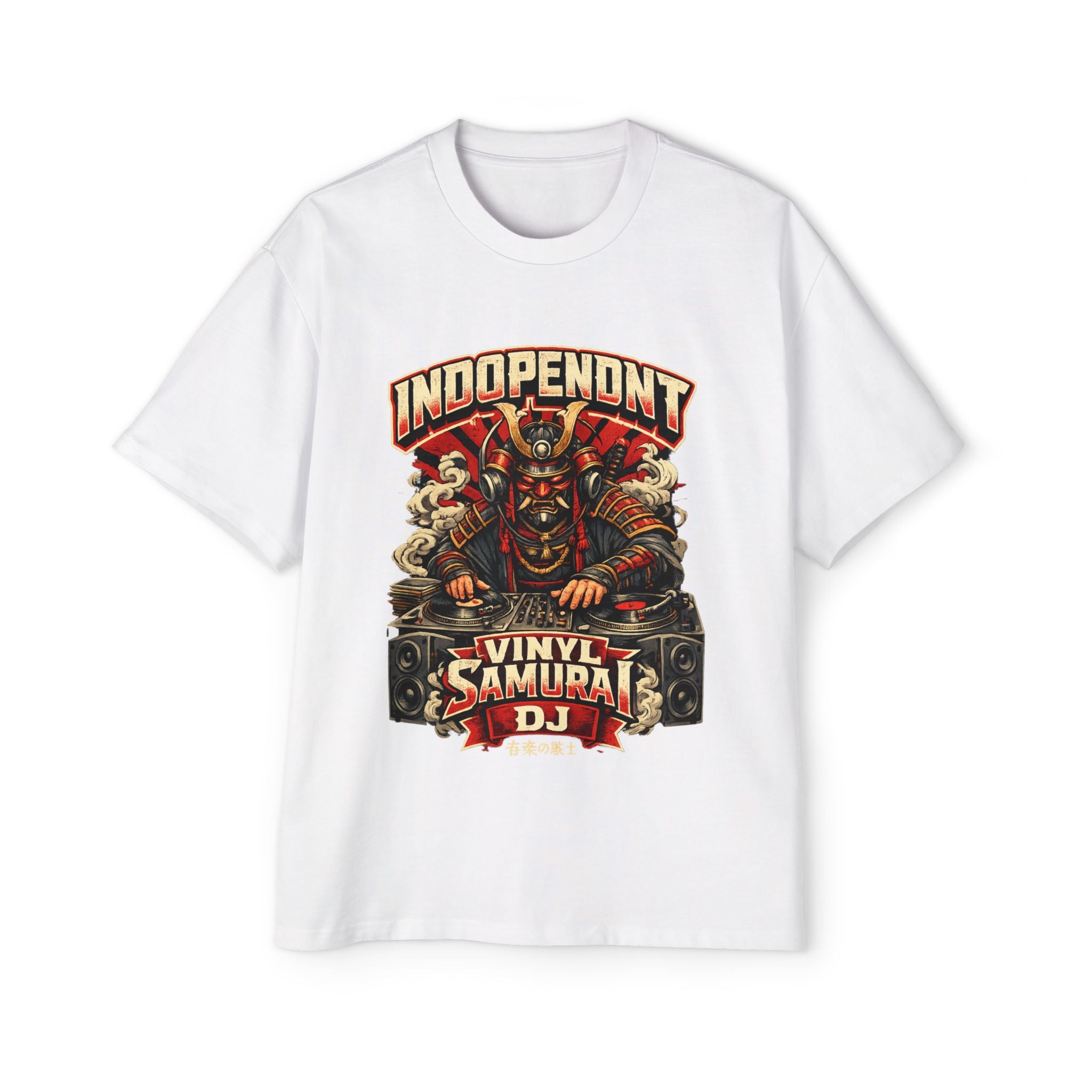 Vinyl Samurai DJ Tee — Independent Samurai Graphic T-Shirt