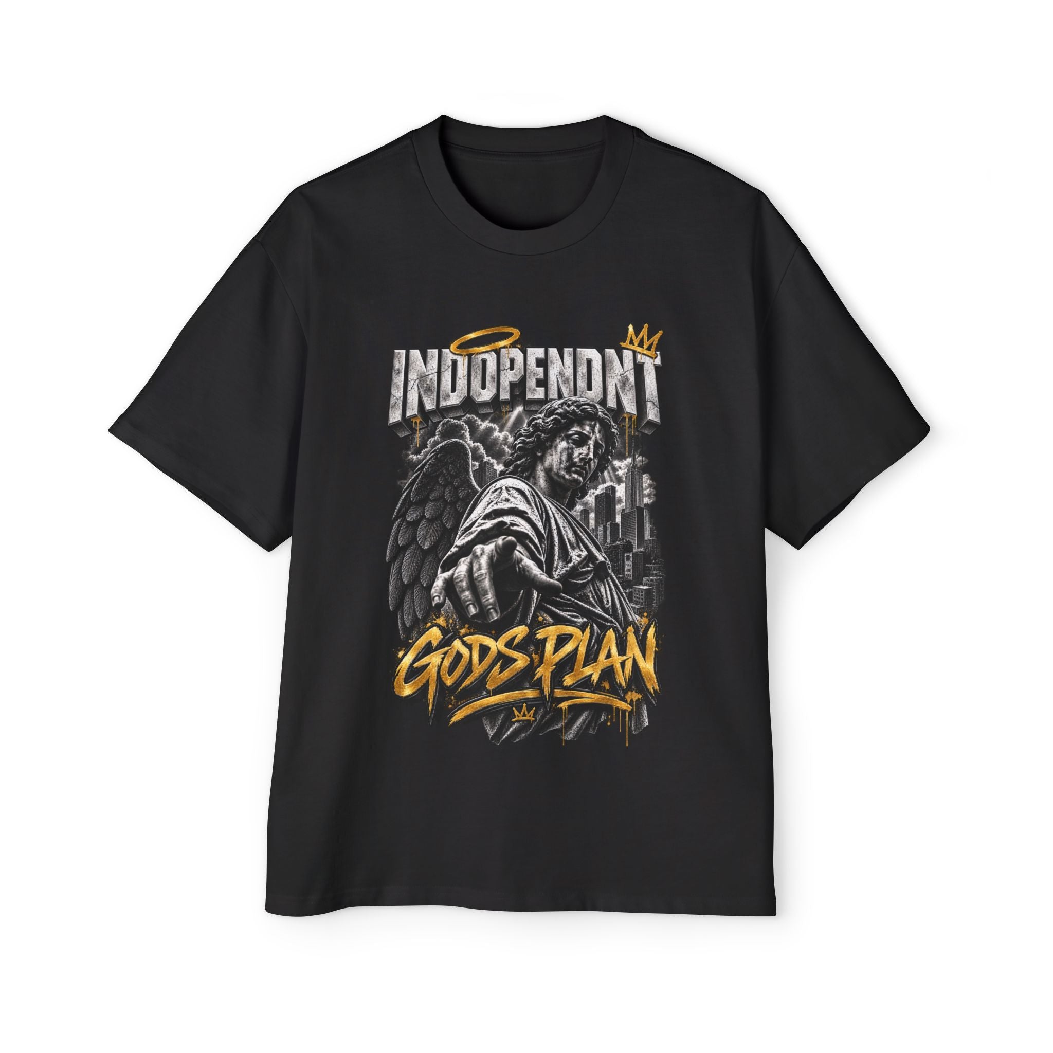 God's Plan Angel Graphic Tee — 'Independent' Urban Streetwear