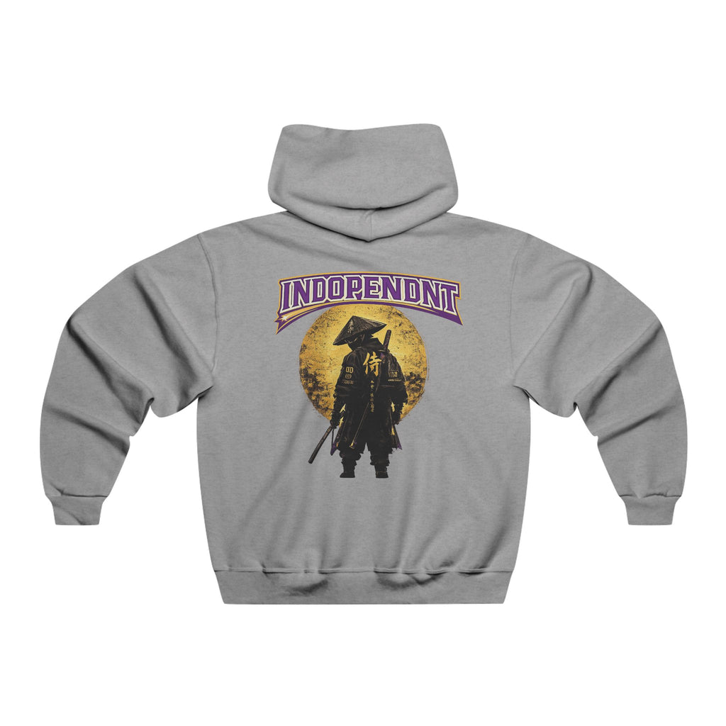 Samurai Moon Hoodie — "Independent" Graphic Hooded Sweatshirt