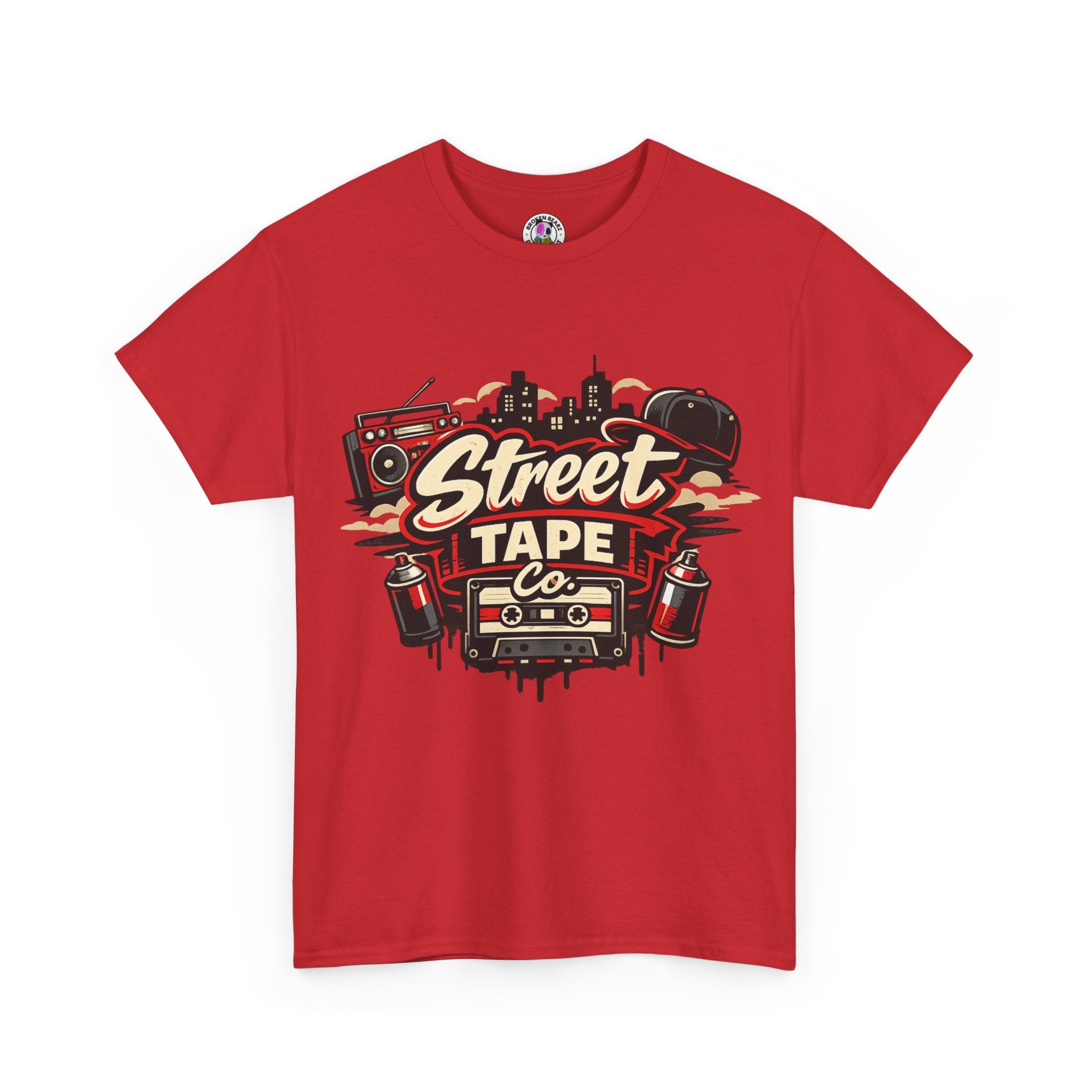 Street Tape Co. Graphic Tee – Retro Boombox Cassette Hip Hop T-Shirt