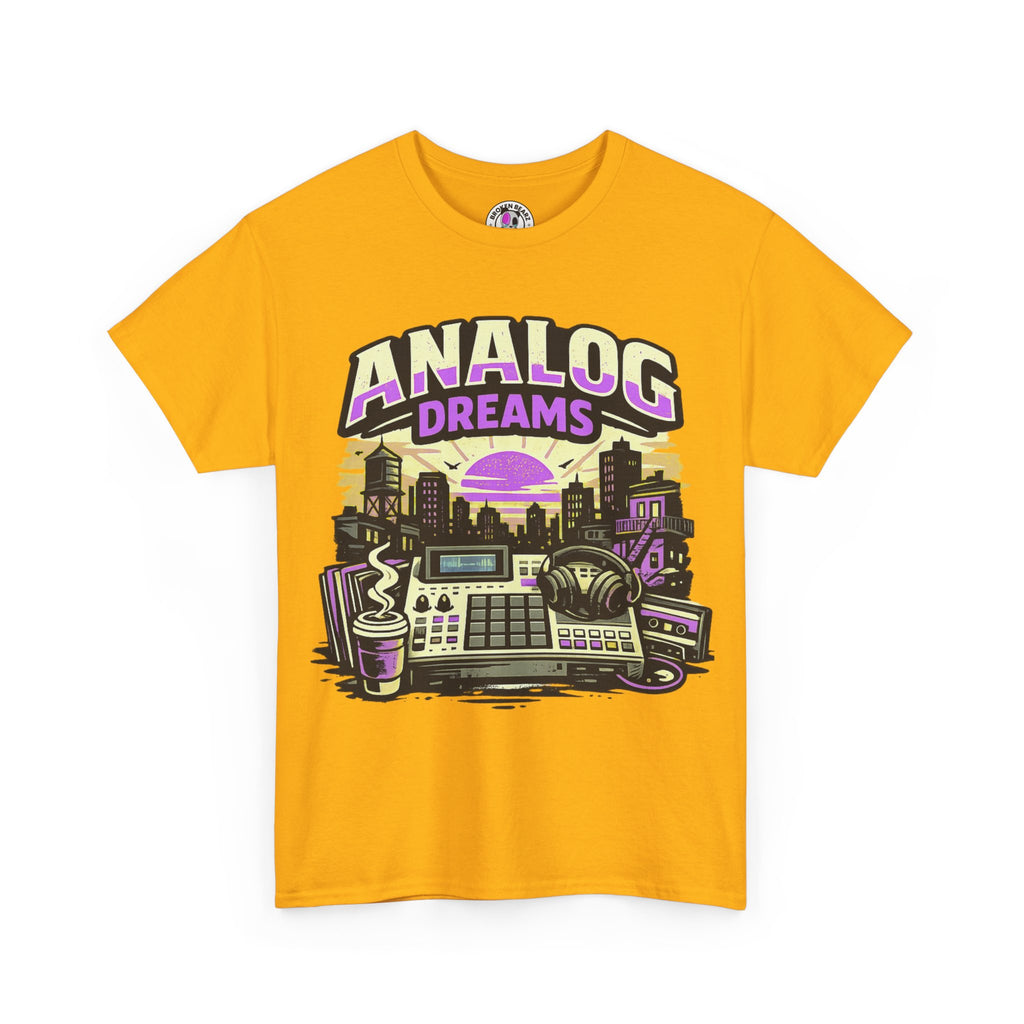 Analog Dreams Tee — Retro Synthwave Music Producer T-Shirt
