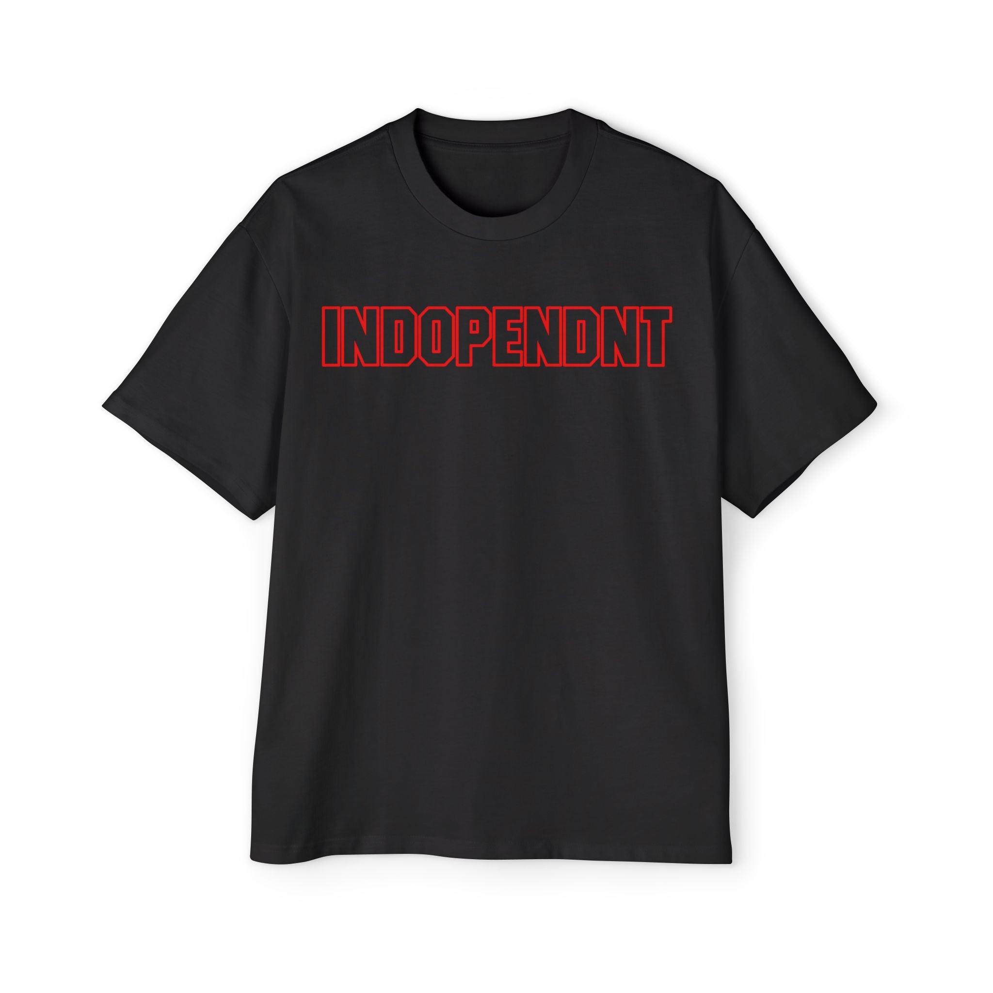 Indopendt Graphic Tee — Retro Pink Outline Logo Men's T-Shirt