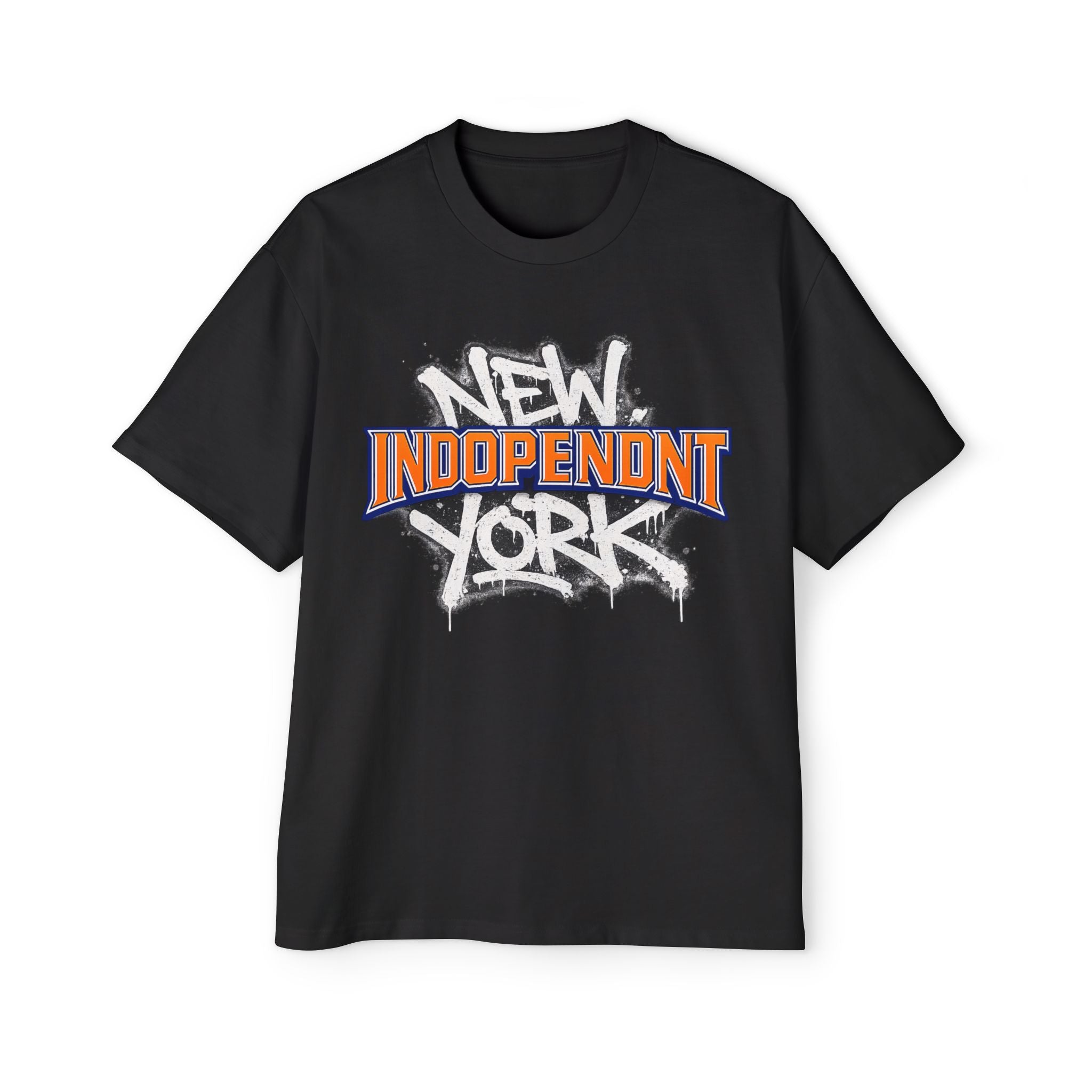 New Indopendent York Graffiti Tee — Men's Oversized Streetwear