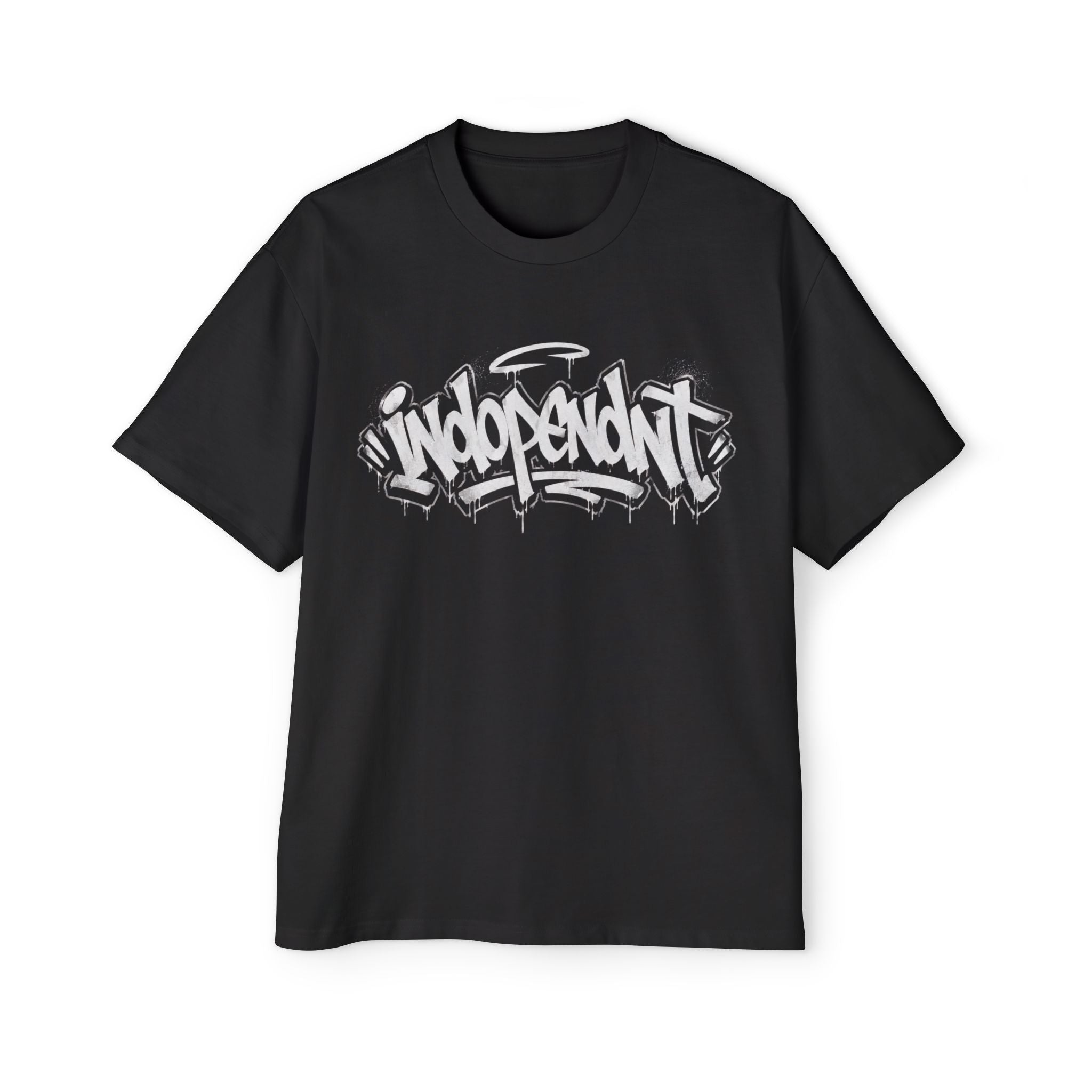 Independent Graffiti Tee — Men's Oversized Streetwear Shirt