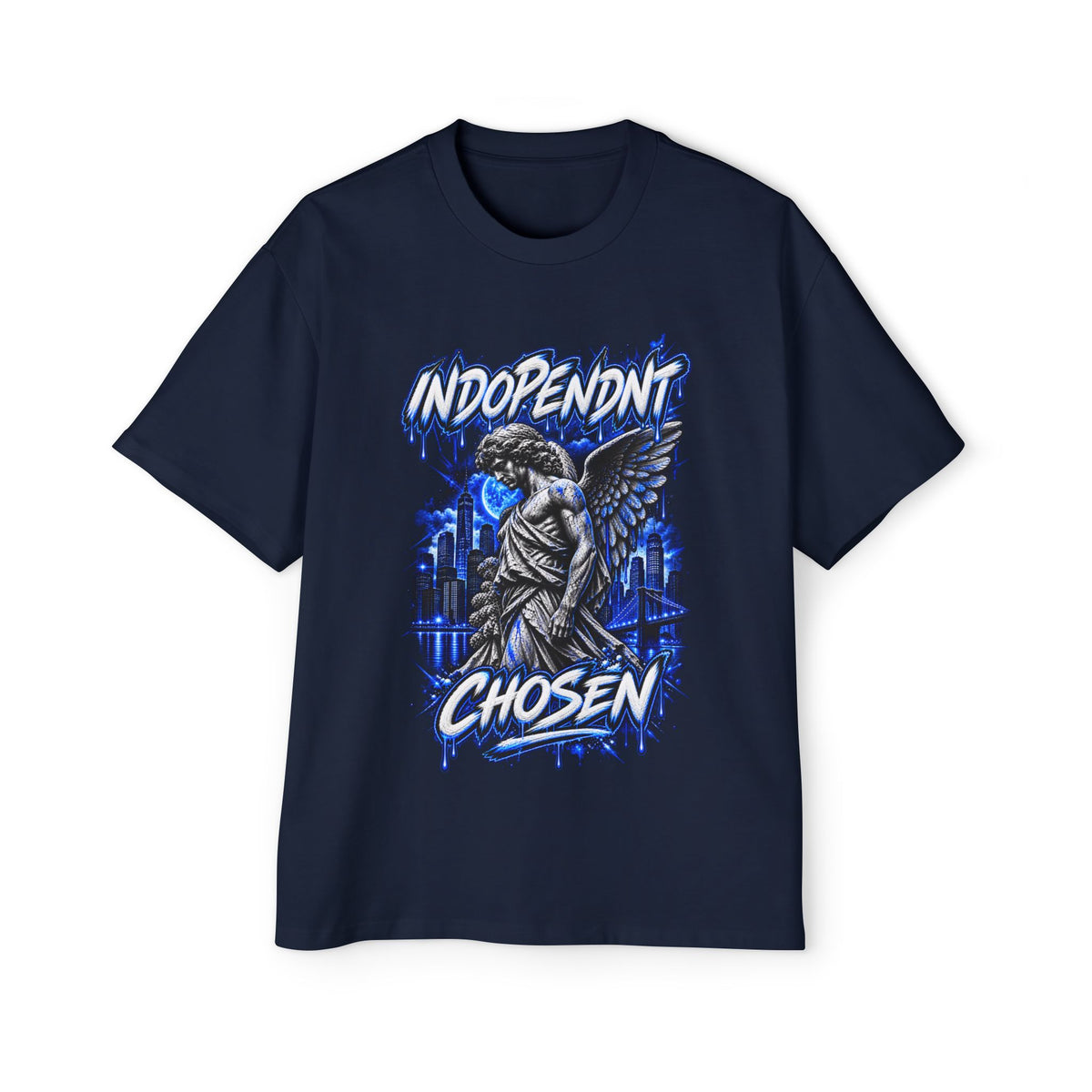 Chosen Guardian Graphic Tee — "Independent Chosen" Angel Streetwear T‑Shirt